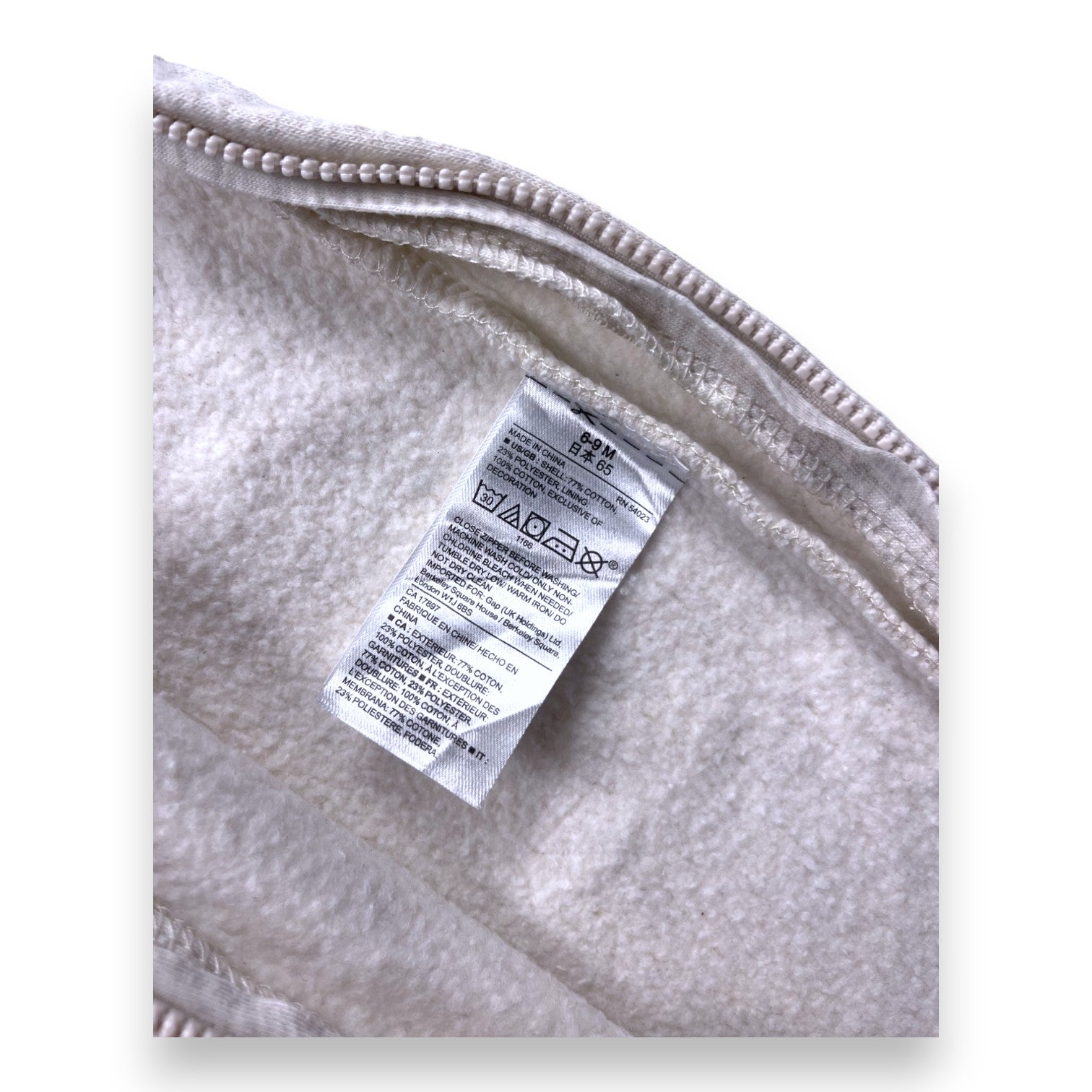 GAP - Combinaison grise - 6/9 mois