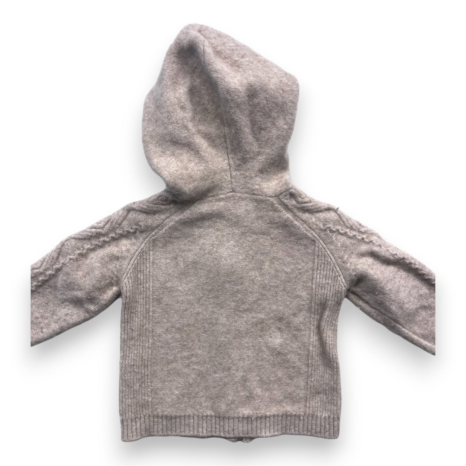 TARTINE & CHOCOLAT - Beige Wollstrickjacke - 2 Jahre