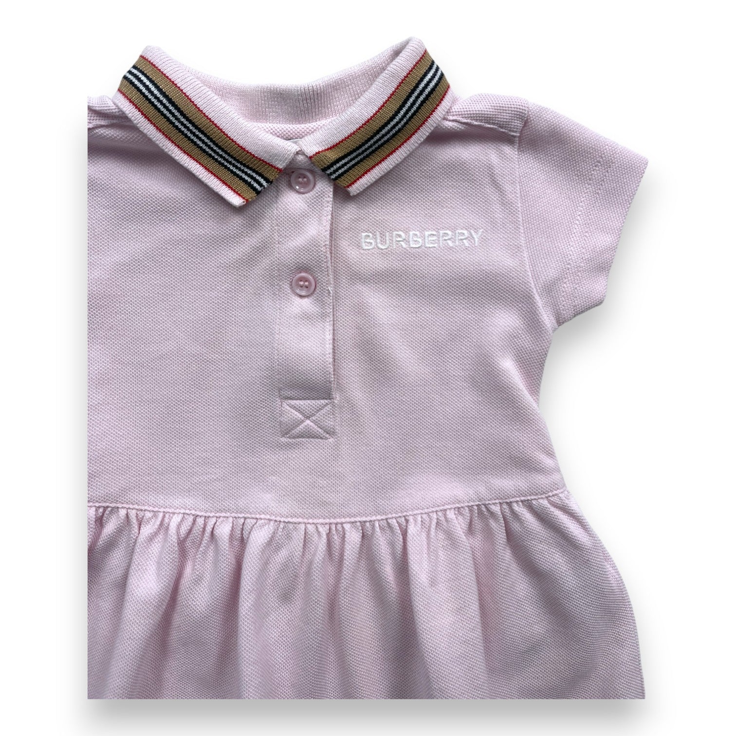 BURBERRY - Ensemble rose robe bloomer - 3 mois