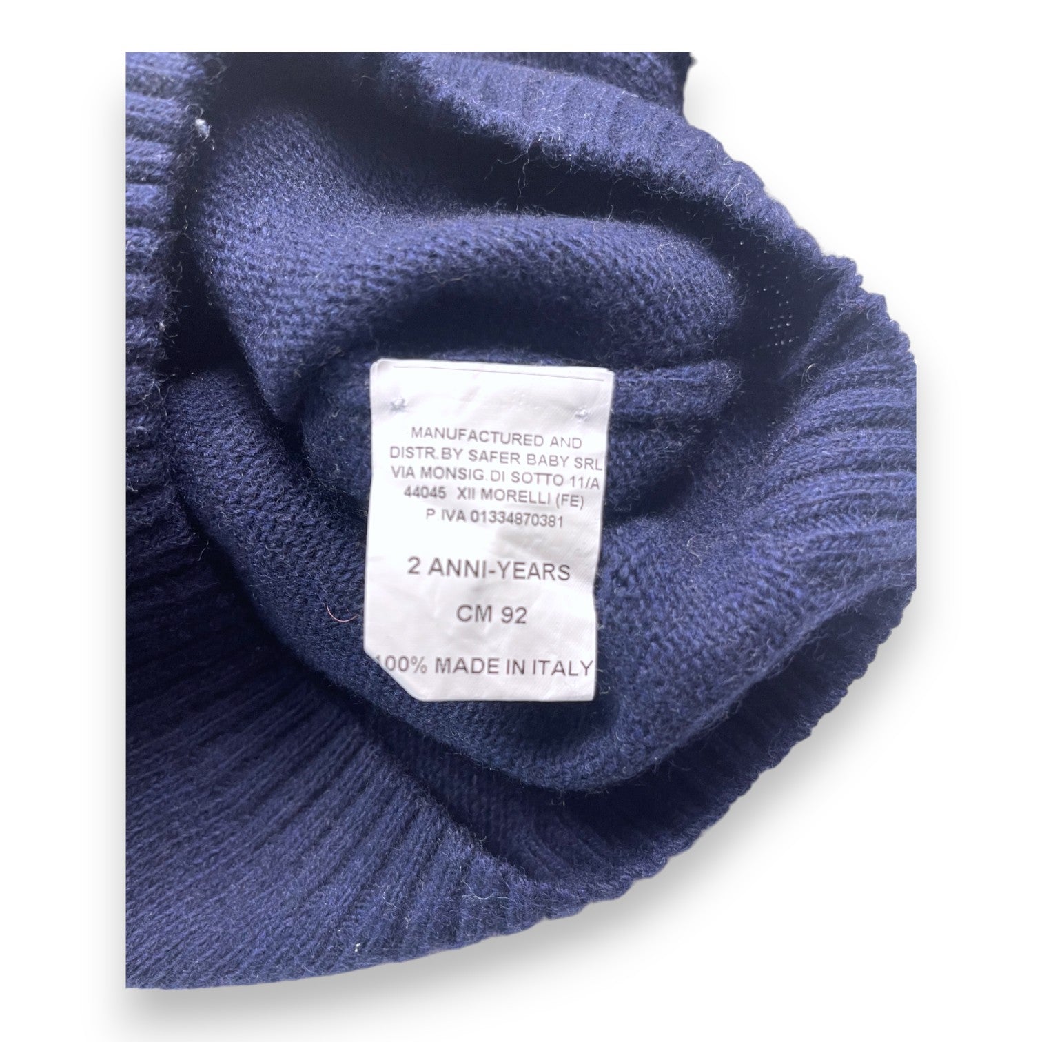 JO MILANO - Navy blue teddy bear sweater - 2 years