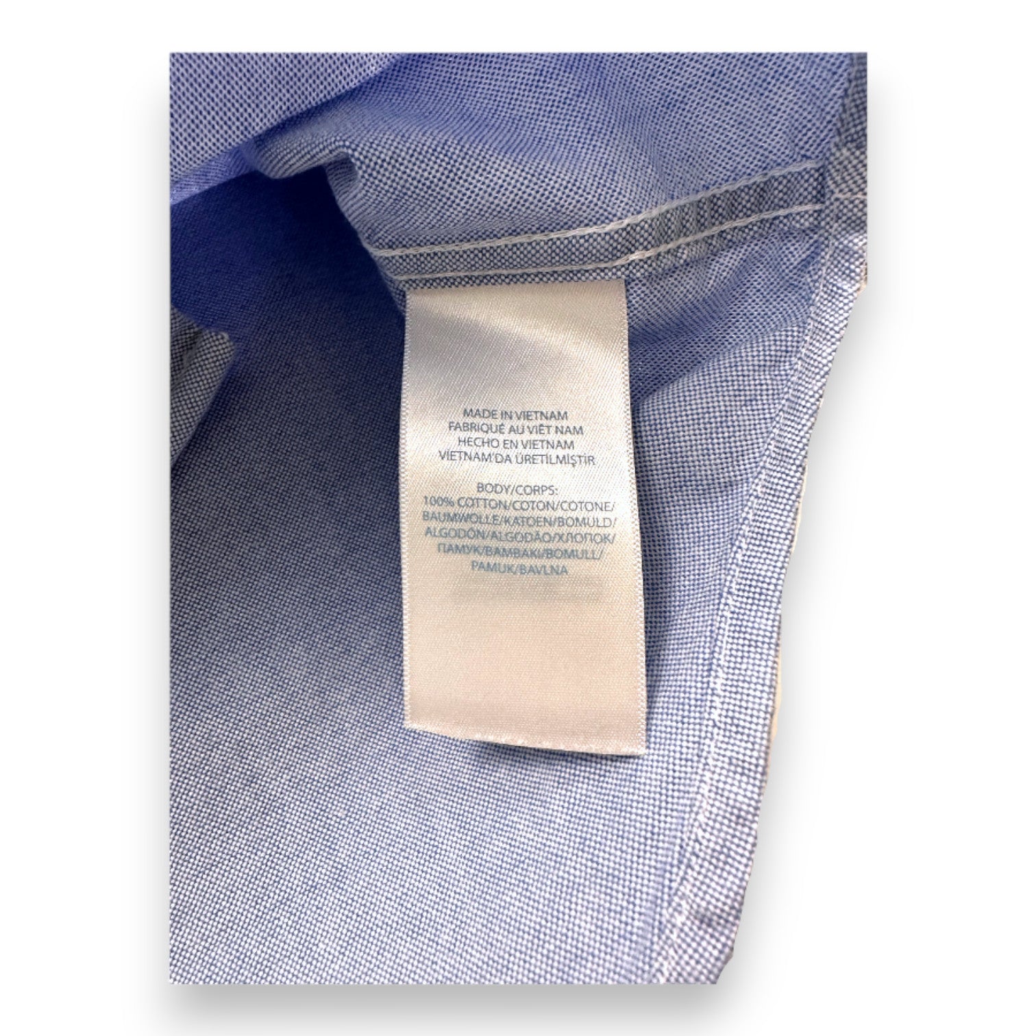 RALPH LAUREN - Blue long-sleeved shirt - 2 years