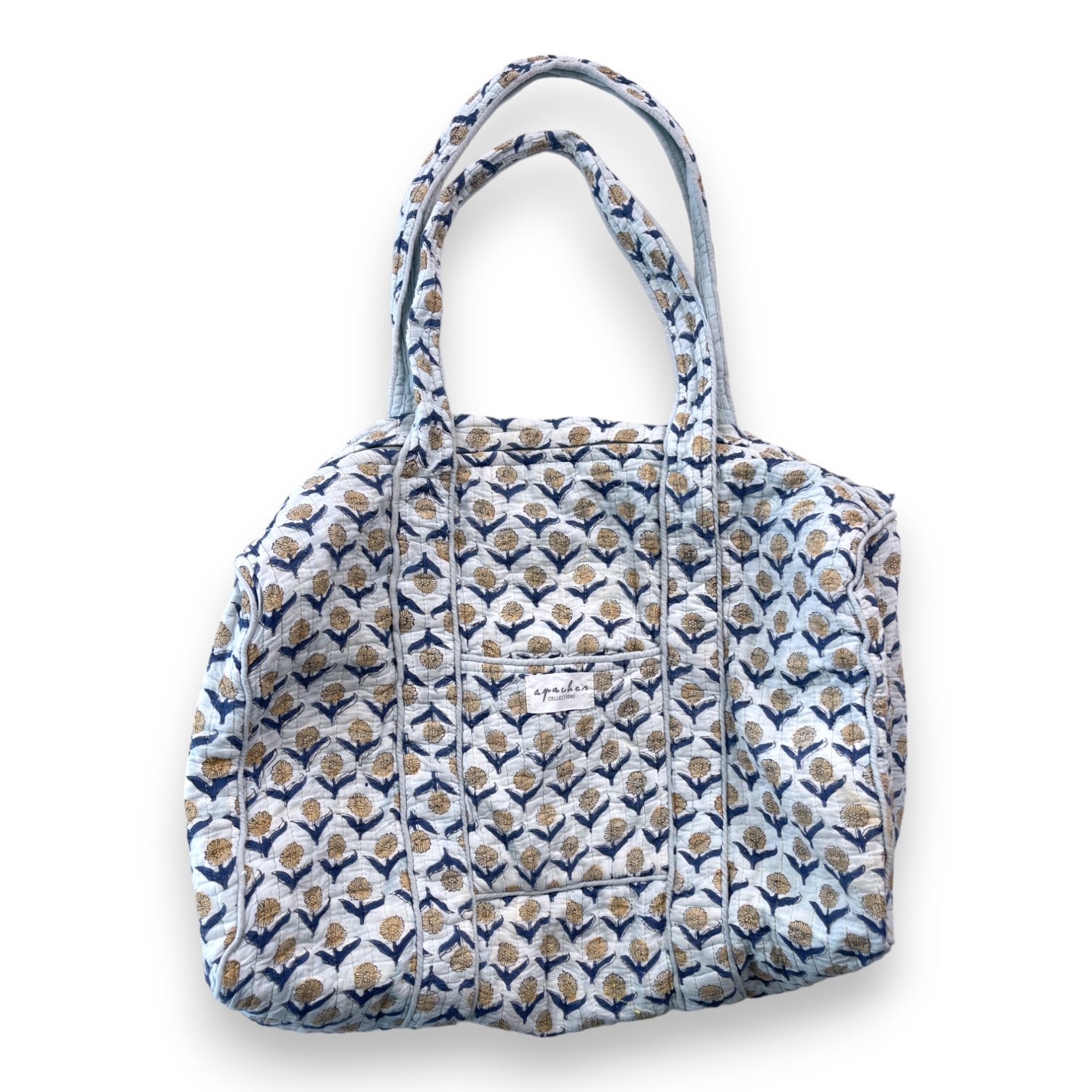 APACHES - Sac à langer bleu à fleurs - Taille unique