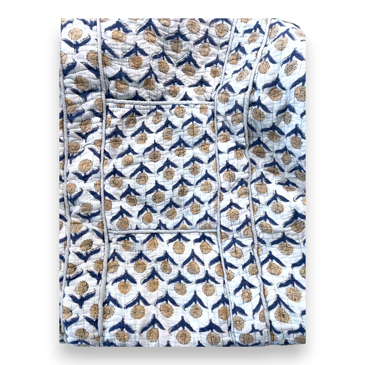 APACHES - Blaue Wickeltasche mit Blumenmuster - Einheitsgröße