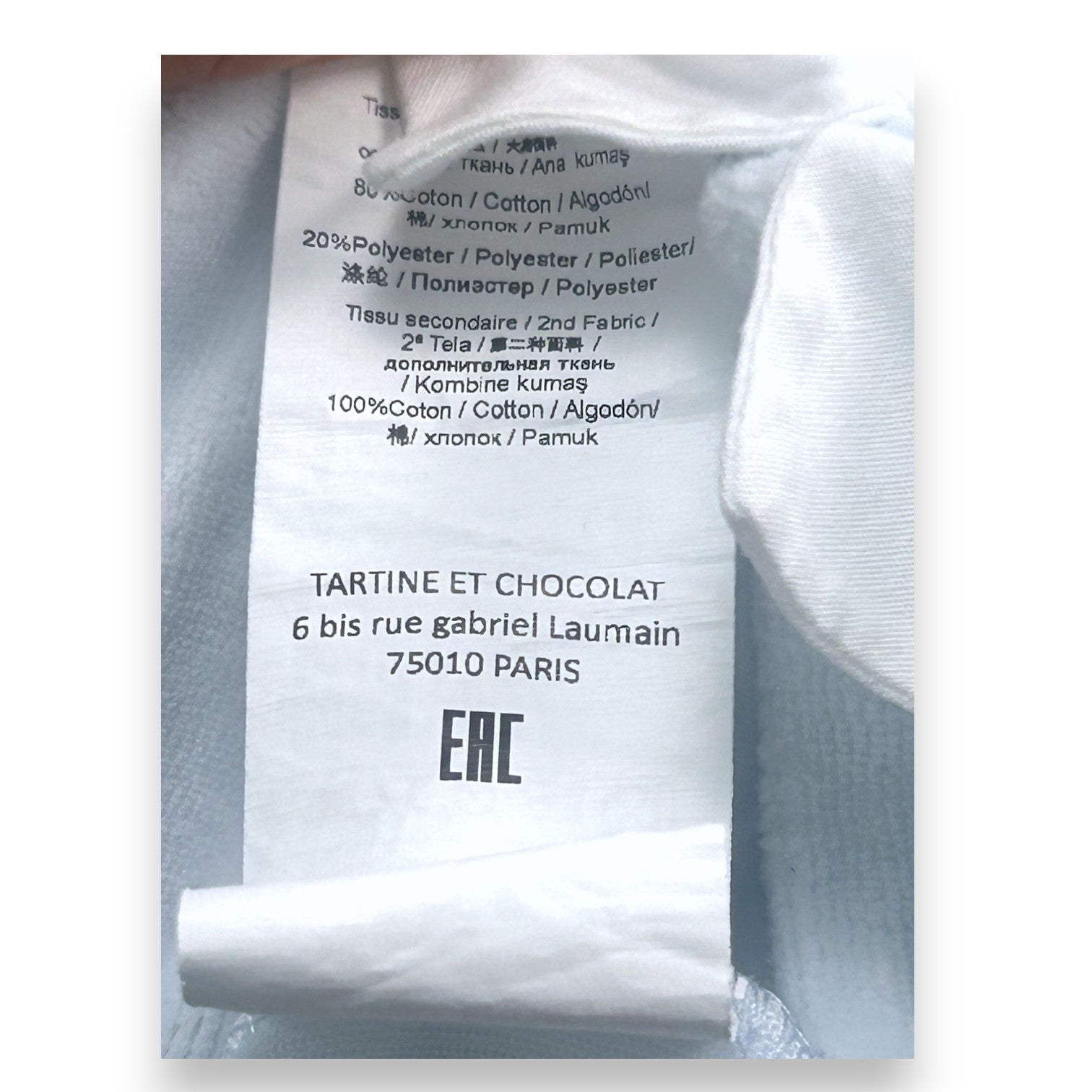 TARTINE ET CHOCOLAT - Blue pajamas with details - 1 month
