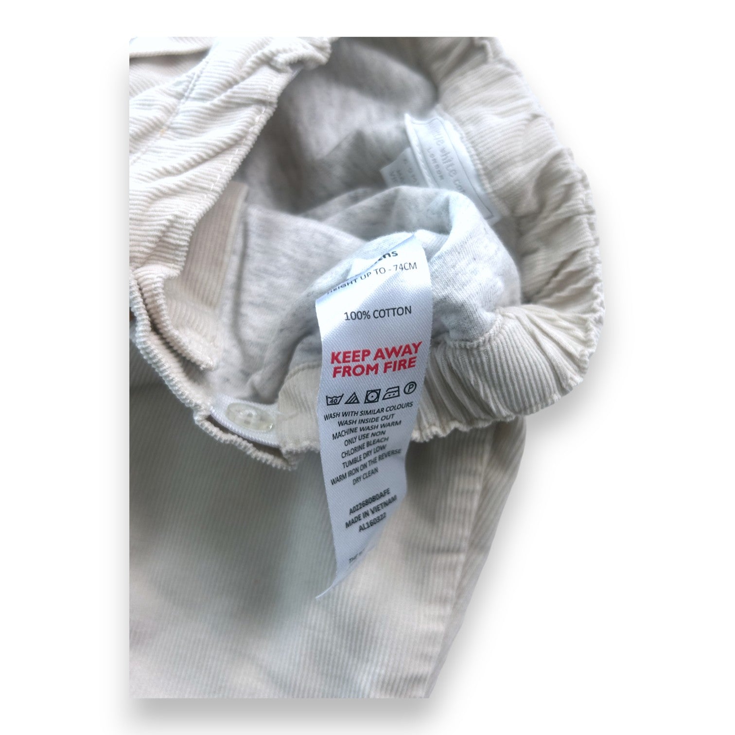 THE LITTLE WHITE COMPANY - Beige Hose - 6/9 Monate