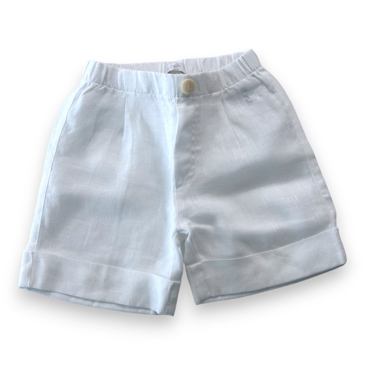 IL GUFO - White linen shorts - 12 months
