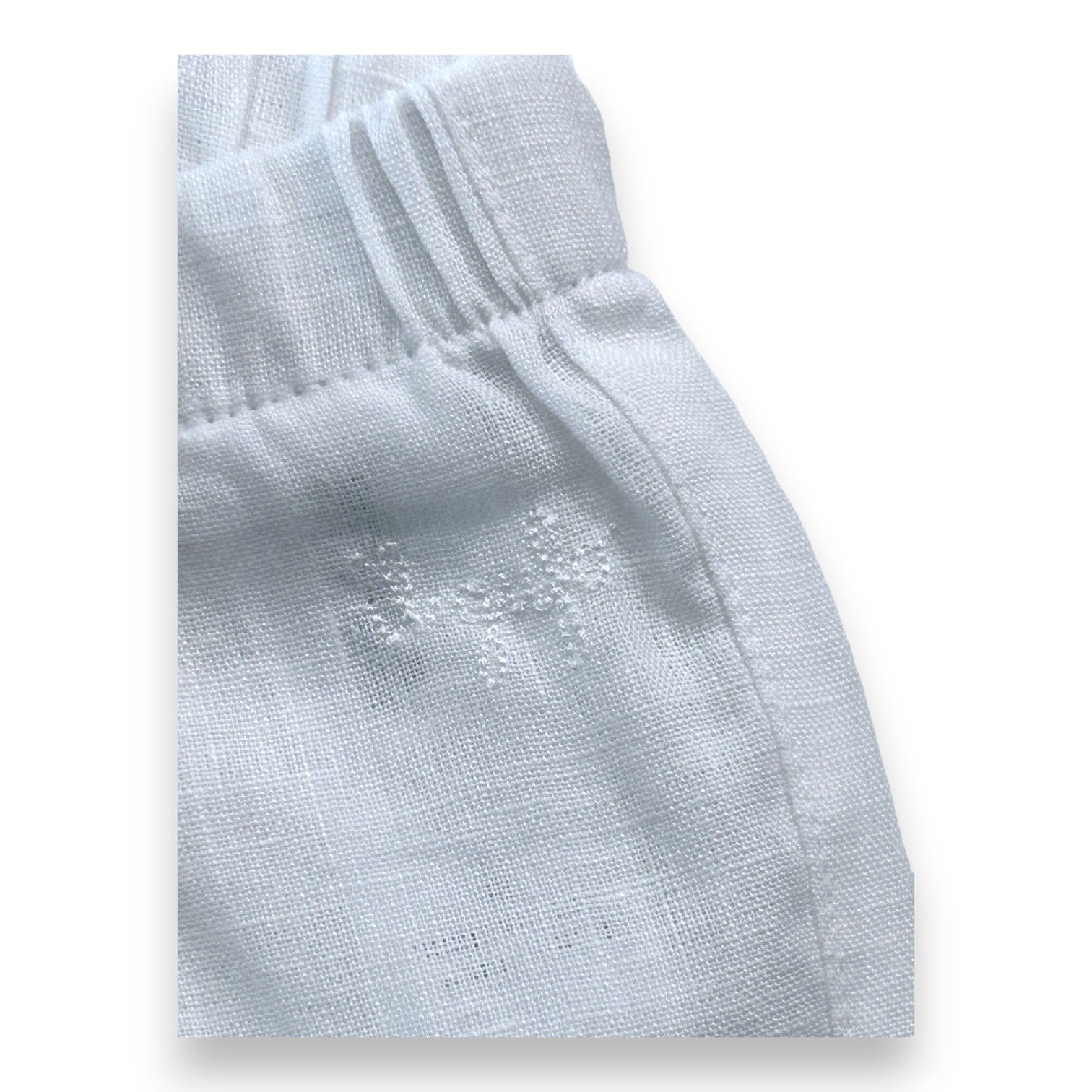 IL GUFO - White linen shorts - 12 months
