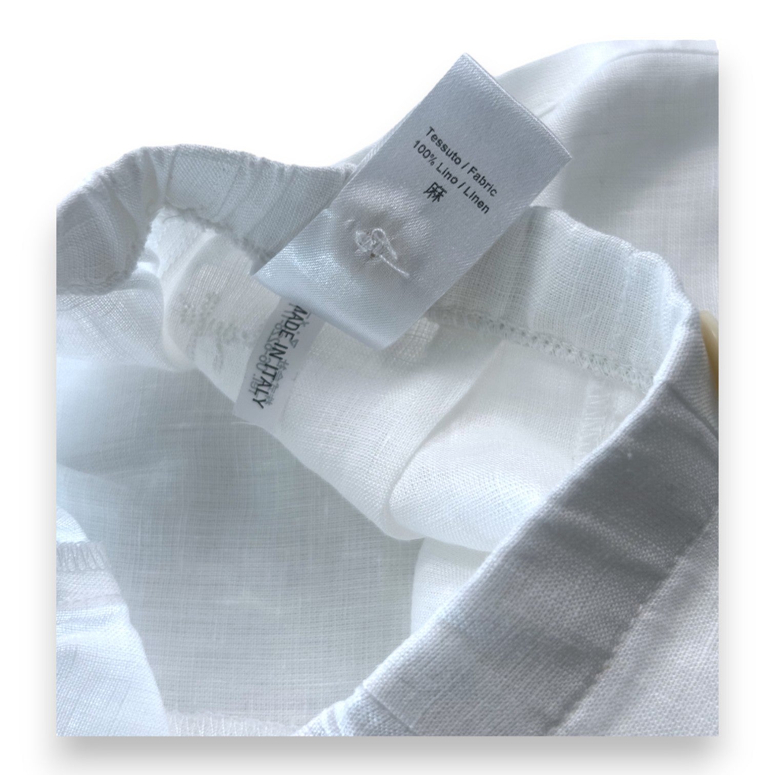 IL GUFO - White linen shorts - 12 months