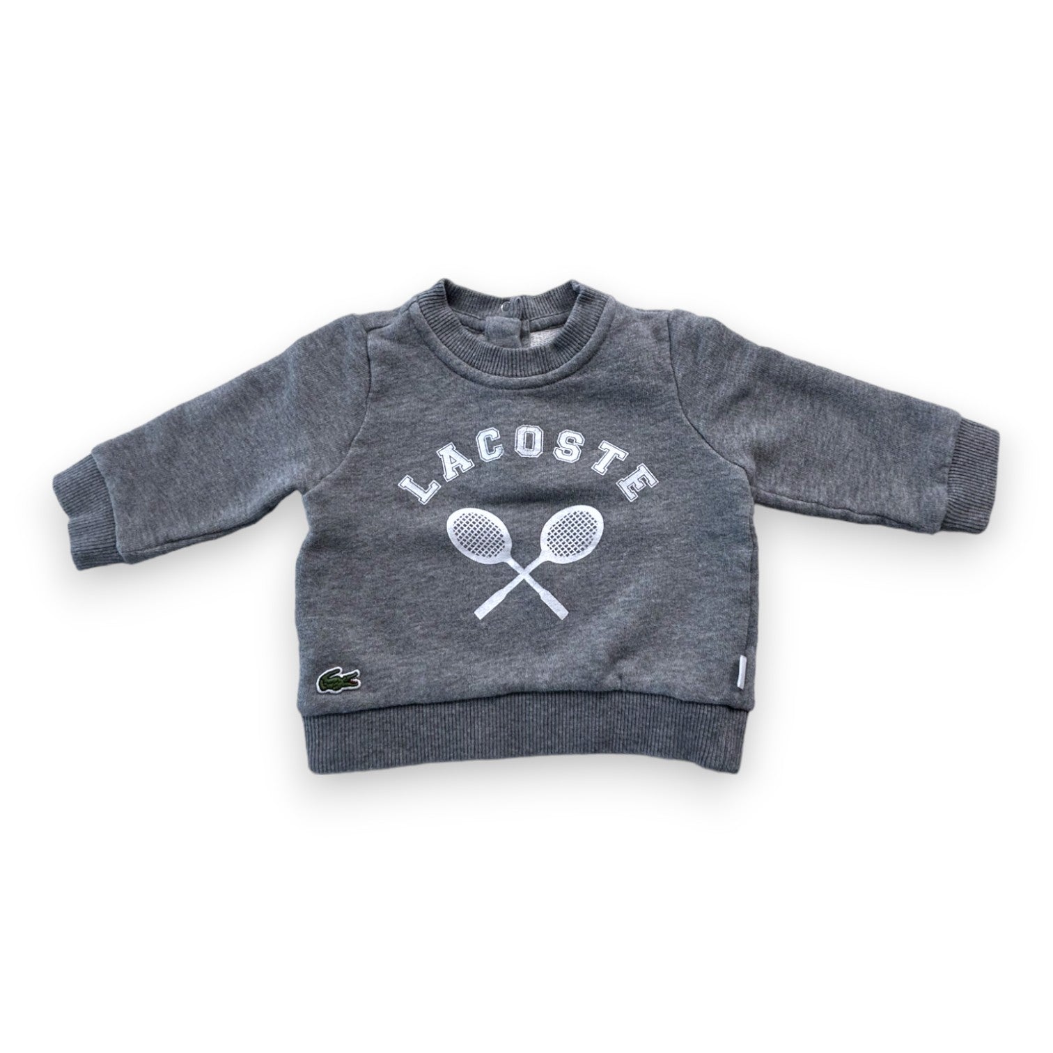 LACOSTE - Pull gris - 6 mois