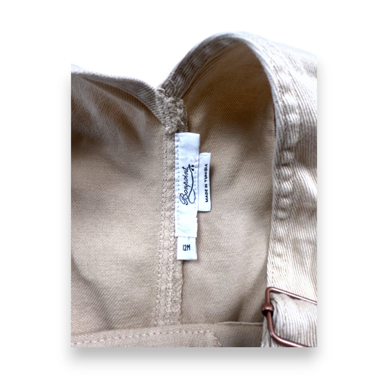 BONPOINT - Beige overalls - 12 months