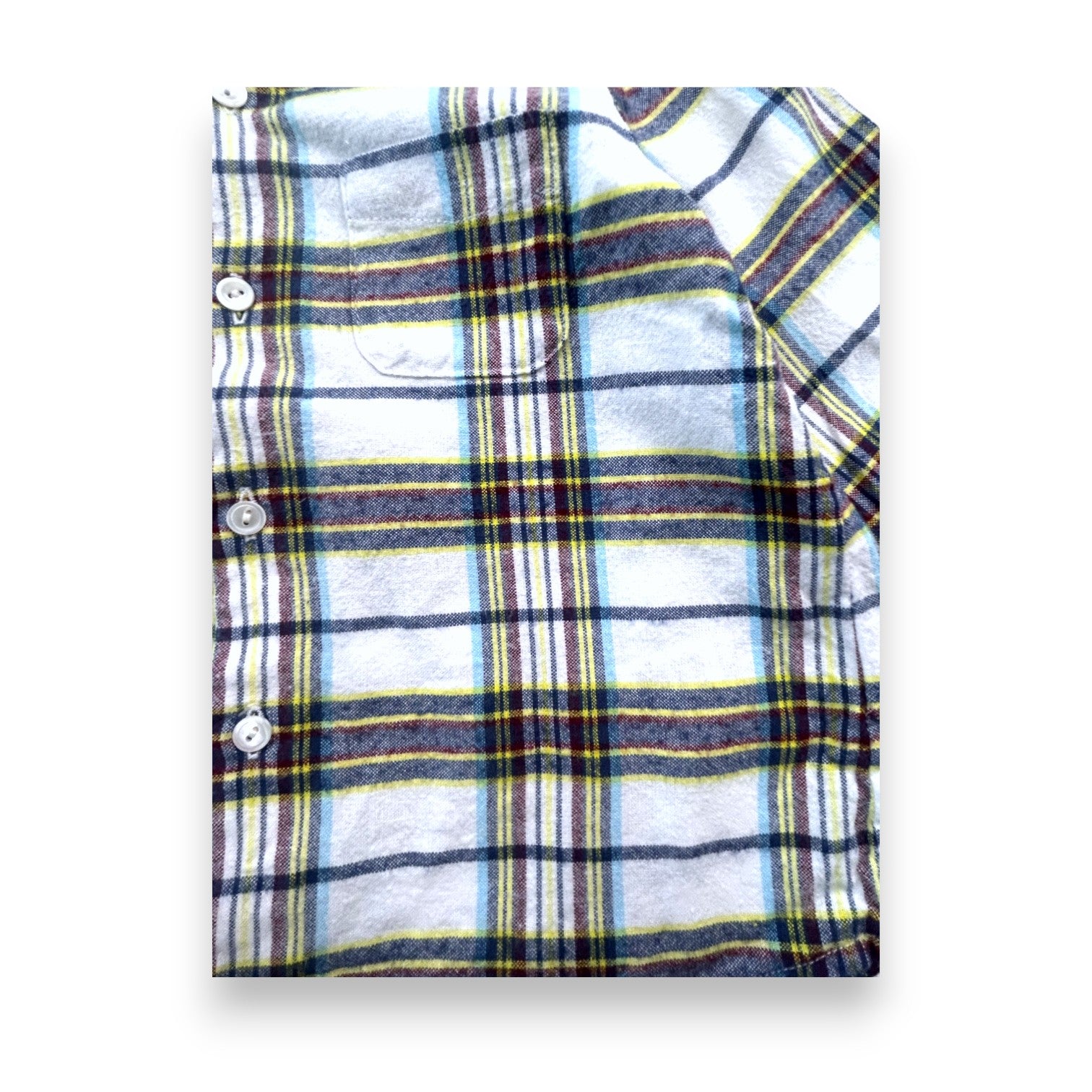 BONPOINT - White checked shirt - 18 months