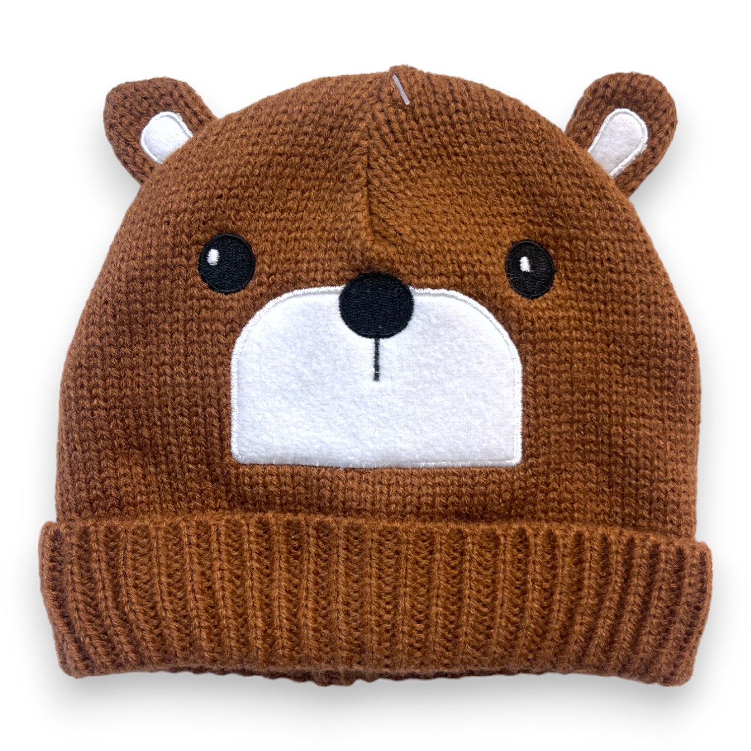 MANOR - Brown teddy bear hat (new) - 6/12 months