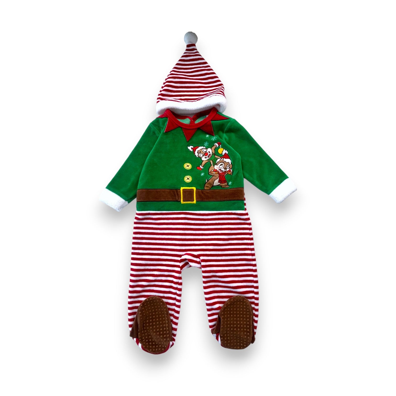DISNEY BABY - Pyjama en velours lutin à rayures - 12/18mois