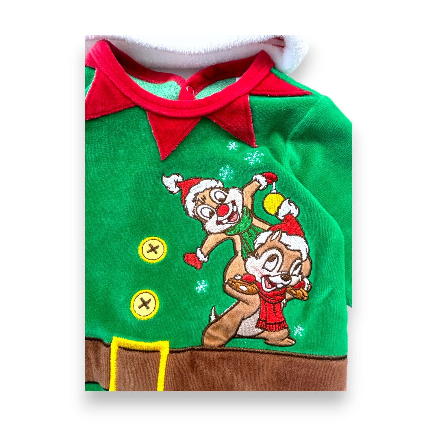 DISNEY BABY - Pyjama en velours lutin à rayures - 12/18mois