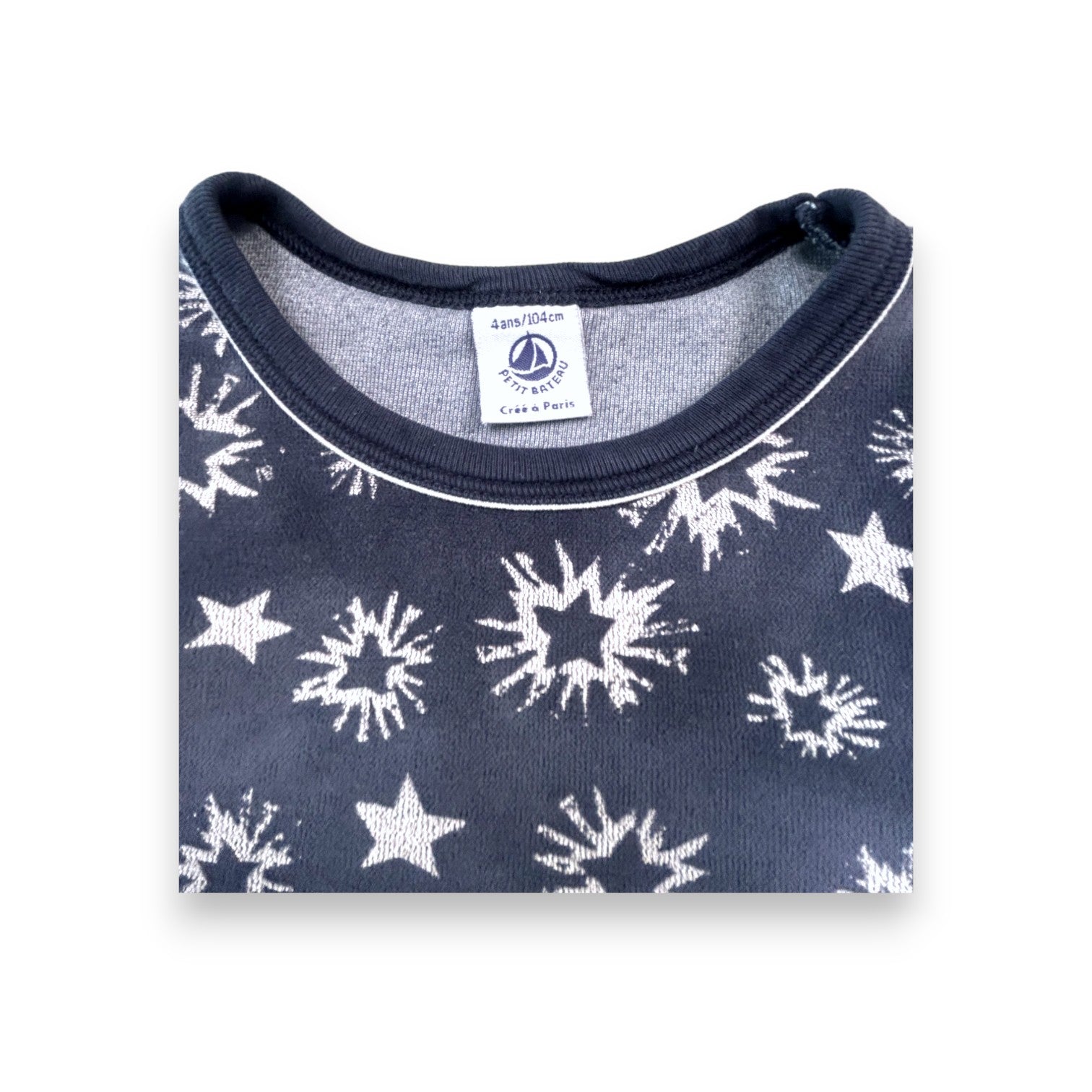 PETIT BATEAU - Pyjama bleu - 4ans