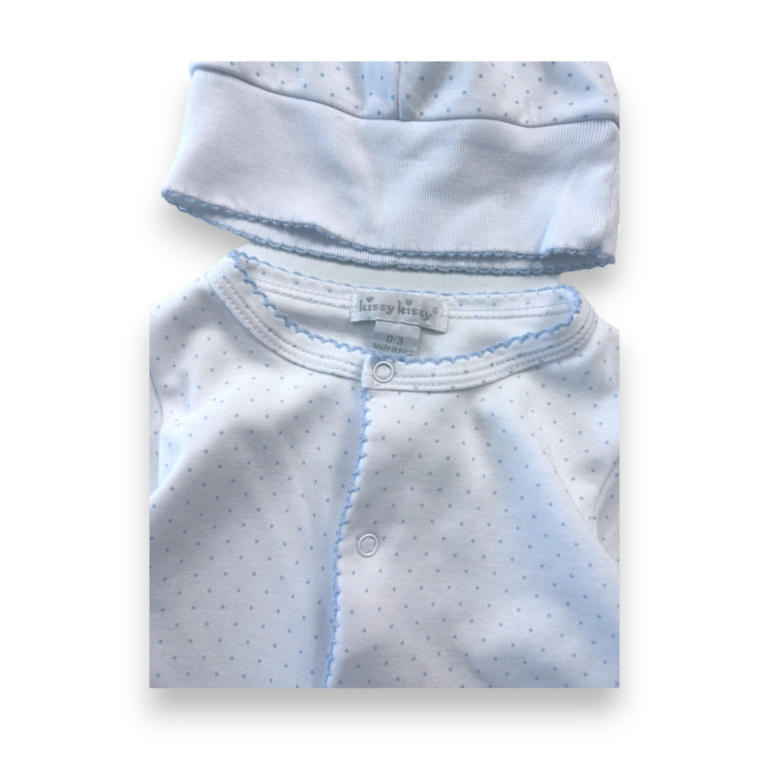 KISSY KISSY - Pyjama blanc à petit pois - 0/3 mois