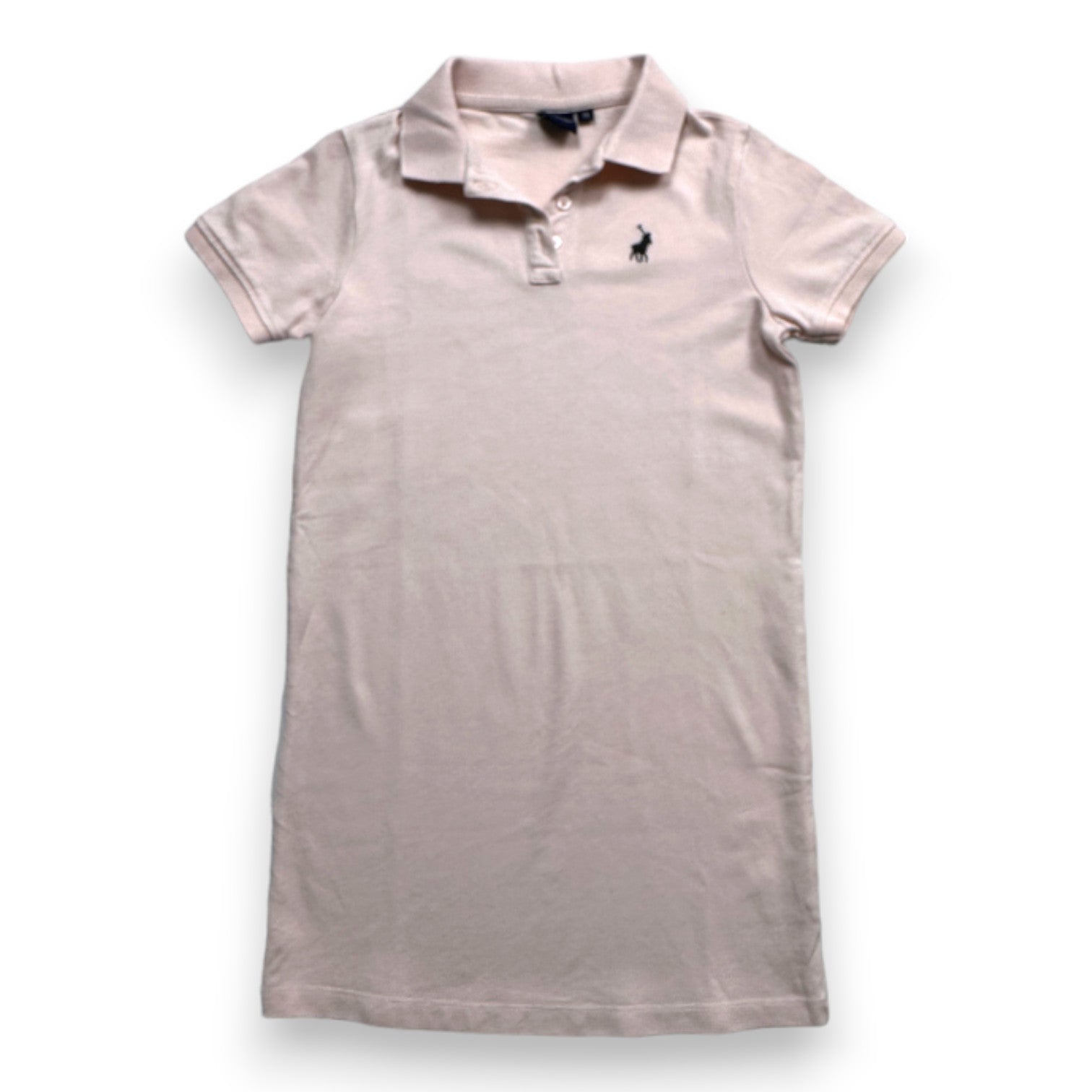POLO - Pink short-sleeved polo dress - 7 years
