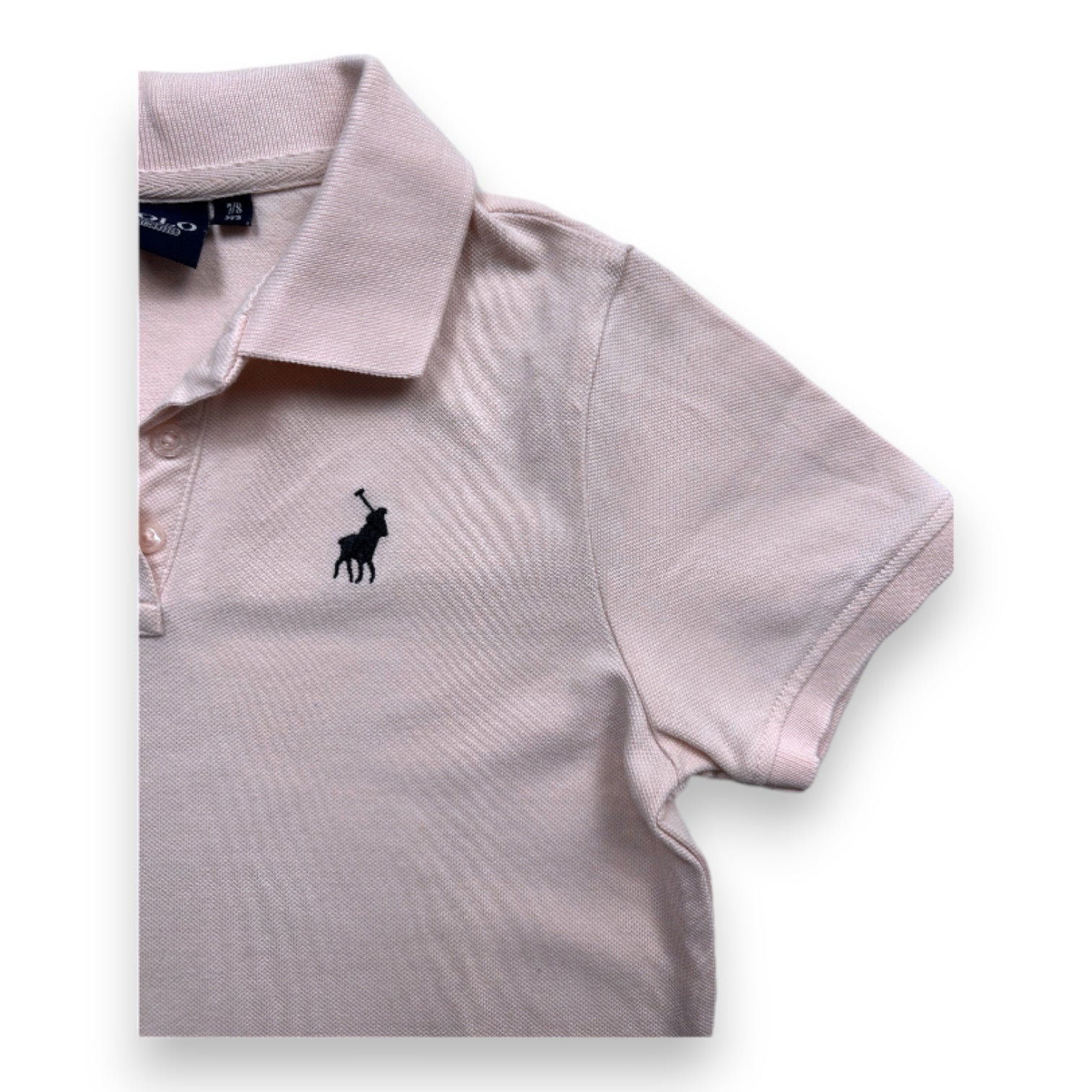 POLO - Pink short-sleeved polo dress - 7 years