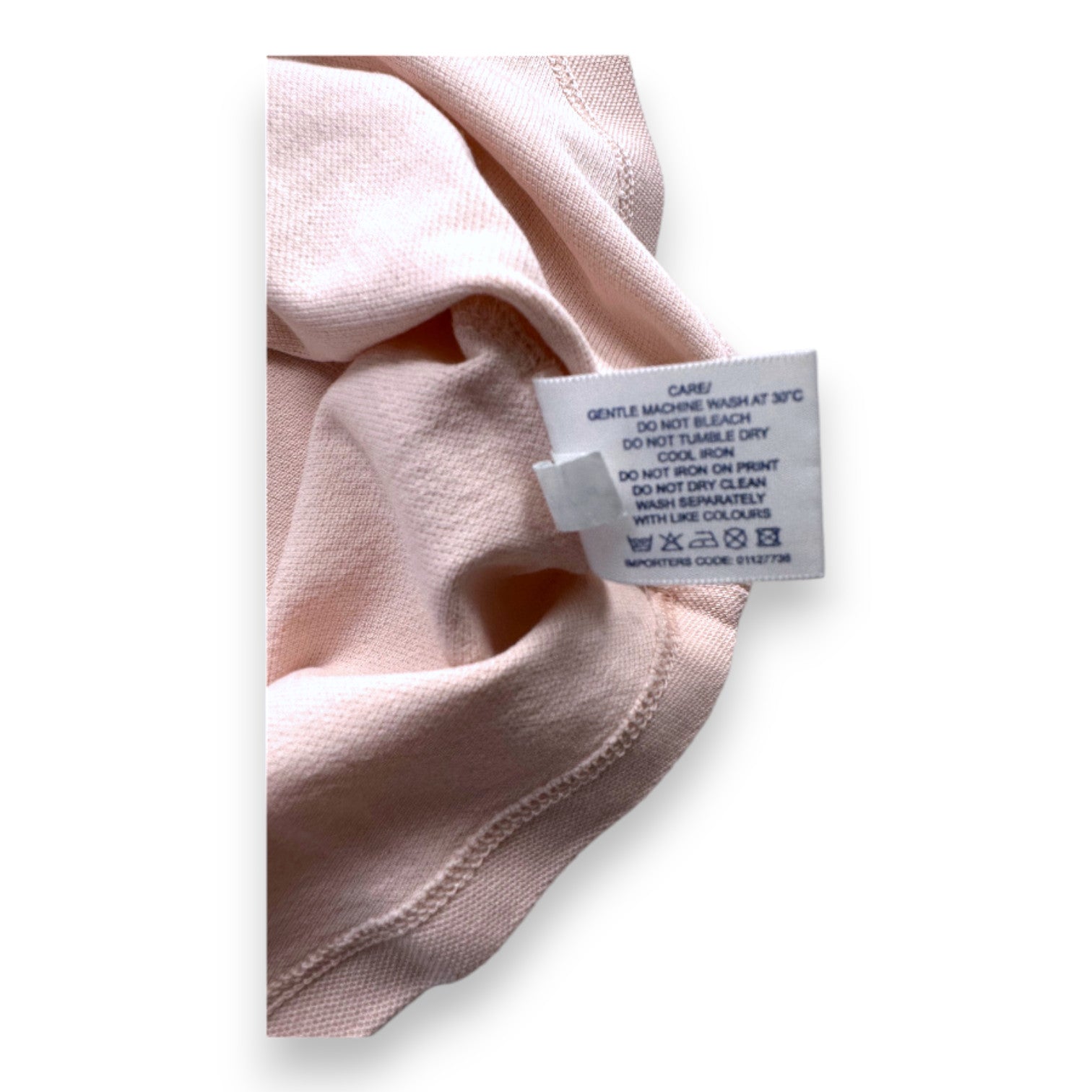 POLO - Pink short-sleeved polo dress - 7 years