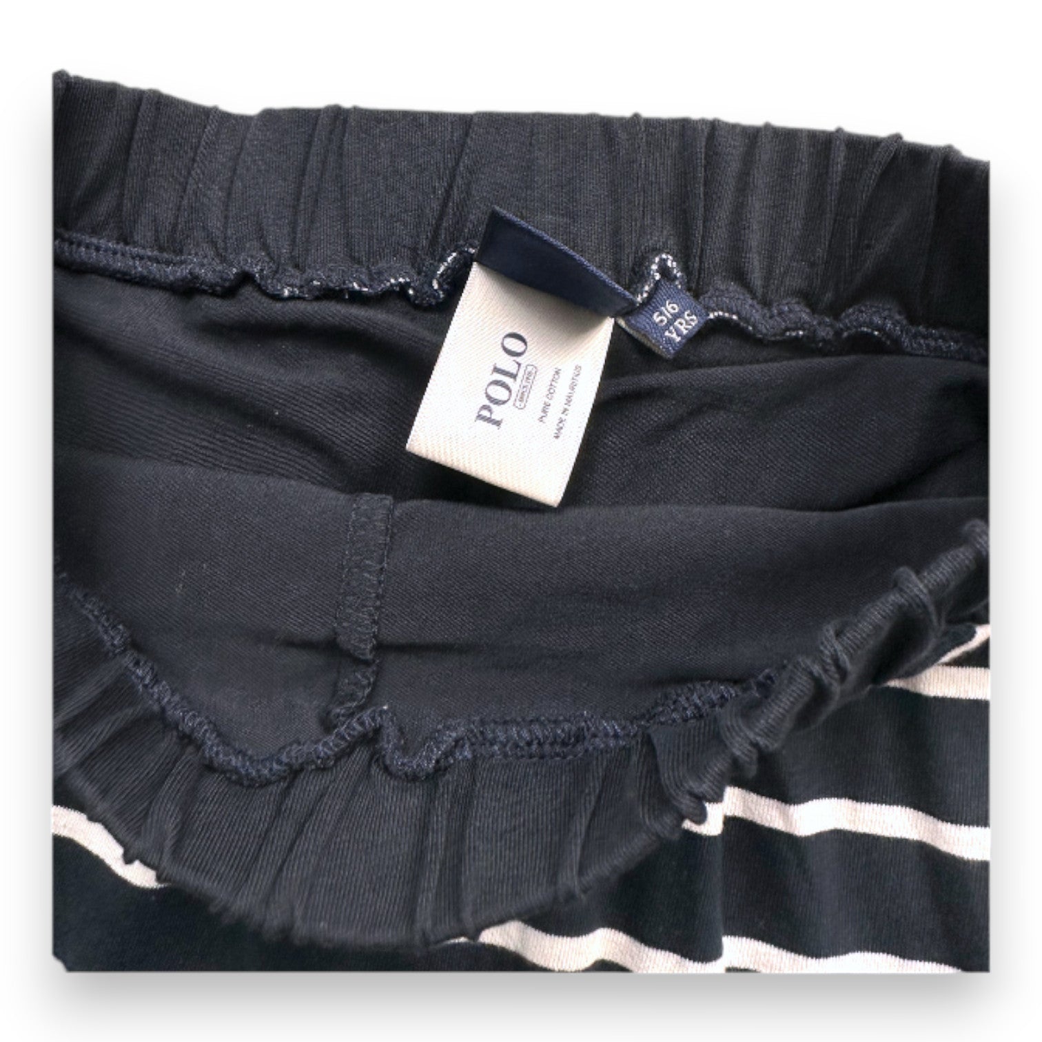 POLO - Marineblau-weiß gestreifter Rock - 5 Jahre