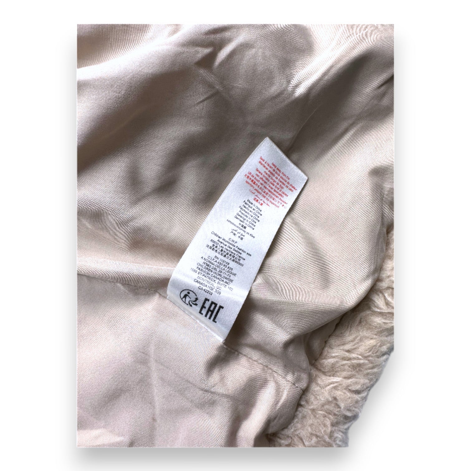 Billieblush - Cremefarbene Pelzjacke mit Stickerei - 4 Jahre