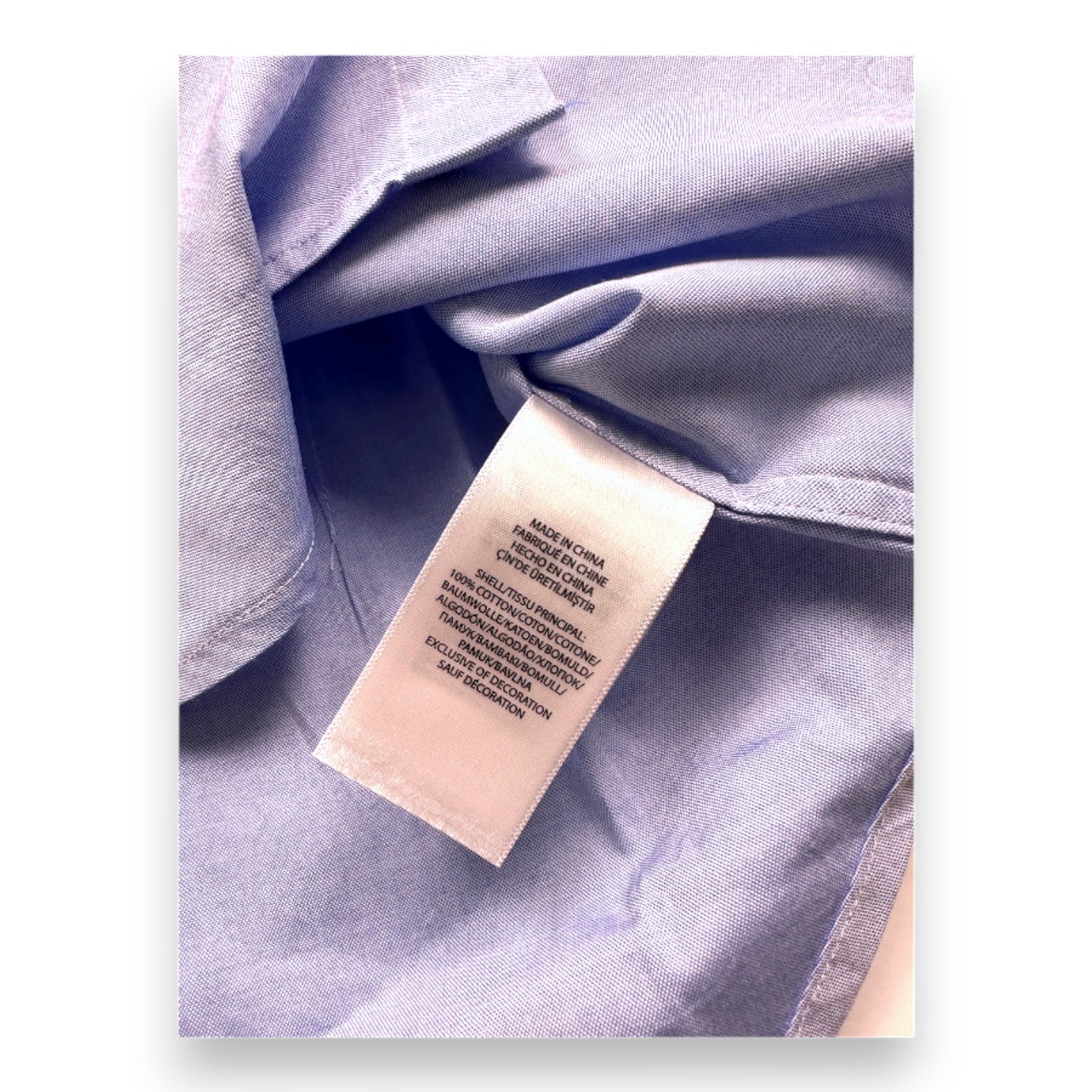 RALPH LAUREN - Blue long-sleeved shirt - 7 years