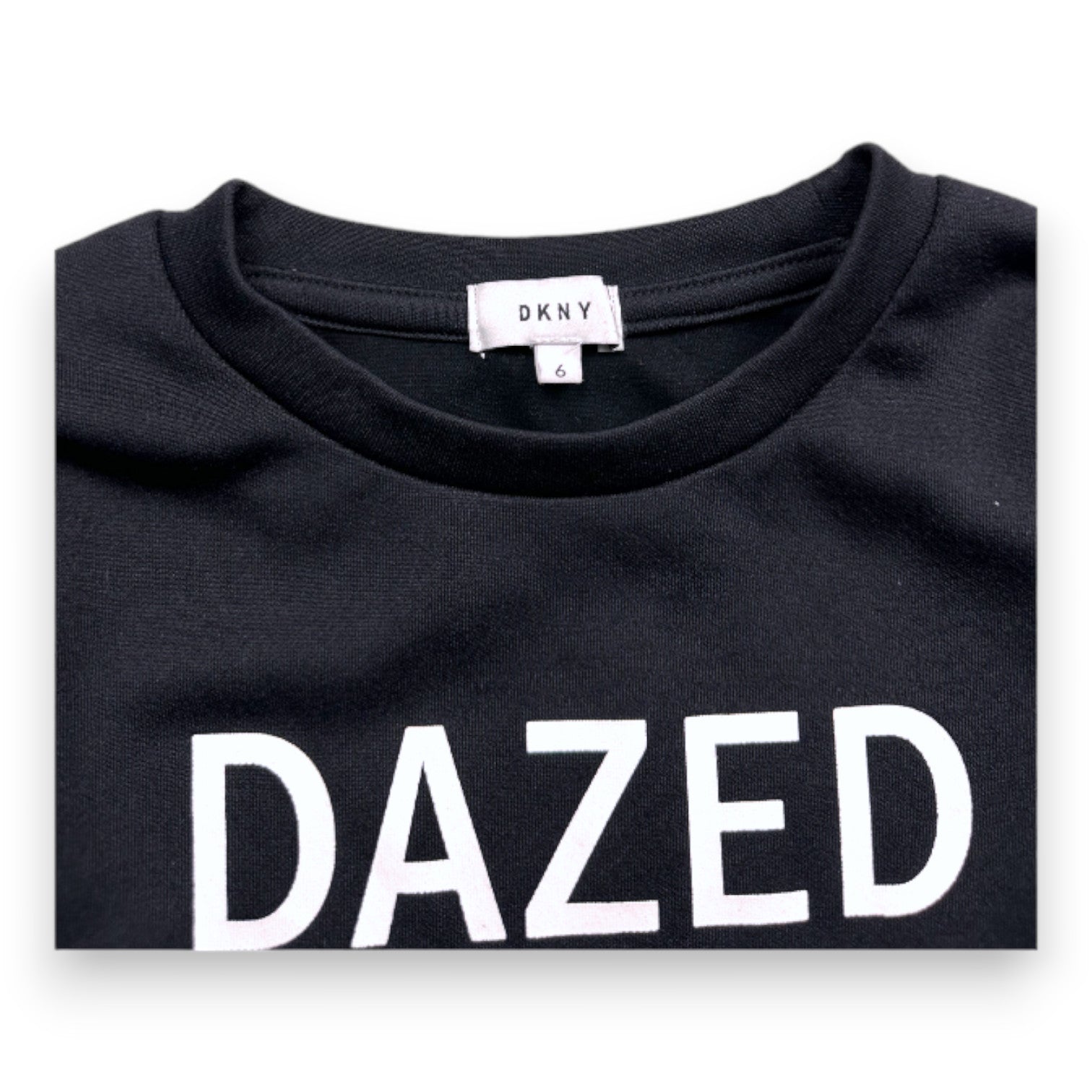 DKNY - Black long-sleeved sweatshirt - 6 years