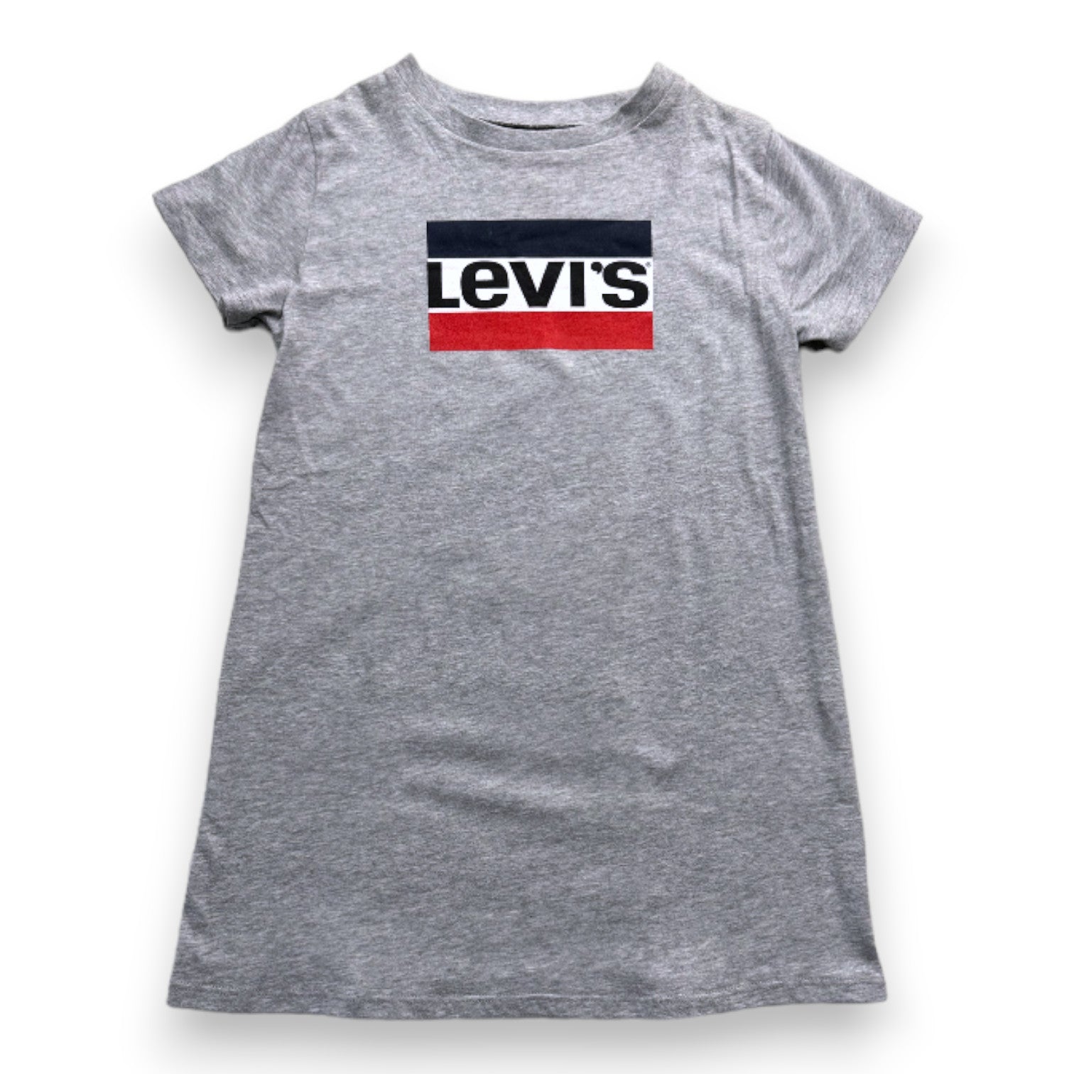 LEVI'S - Robe t-shirt grise avec logo Levi's - 8 ans