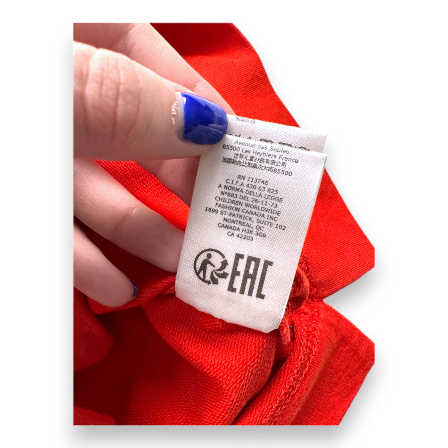 MARC JACOBS - Red short-sleeved t-shirt with embroidery - 6 years