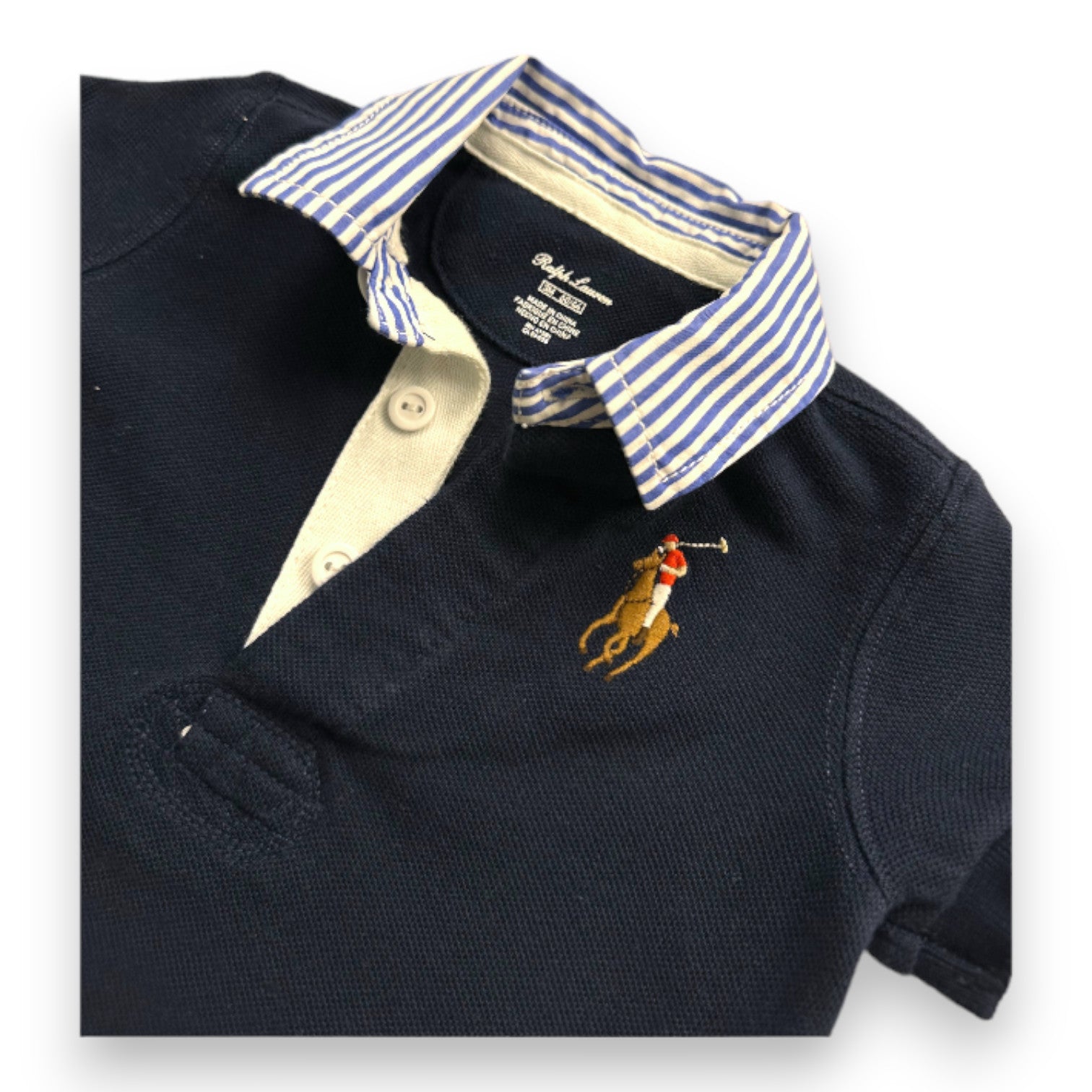 RALPH LAUREN - Navy blue jumpsuit - 3 months