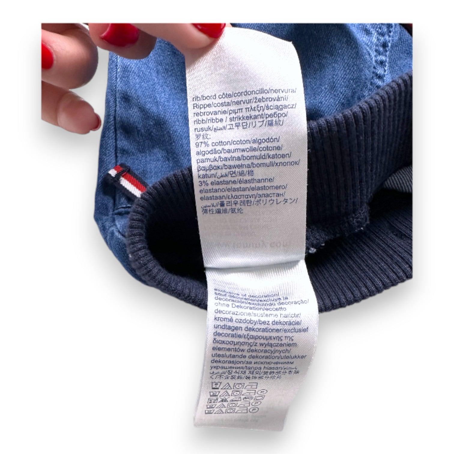 TOMMY HILFIGER - Blue pants - 3 months