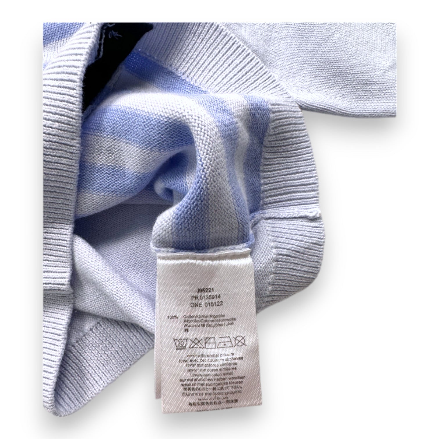 HUGO BOSS - blue striped cardigan - 6 months