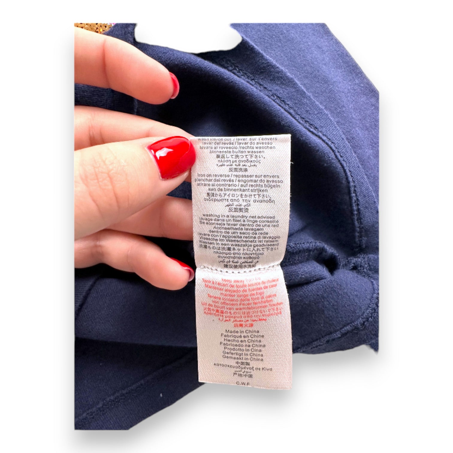 BILLIEBLUSH - Marineblaues Langarm-T-Shirt mit Katzenstickerei - 4 Jahre