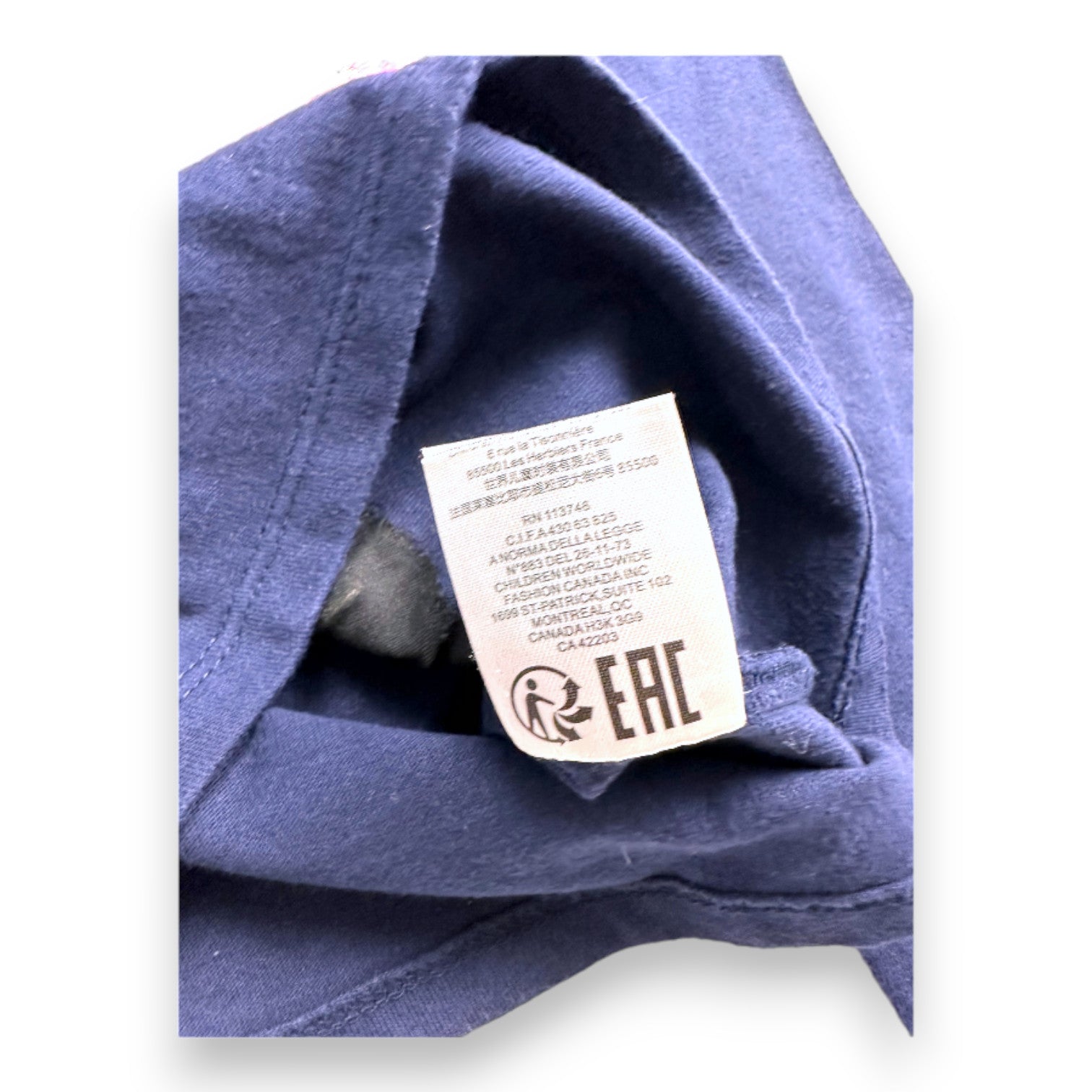 BILLIEBLUSH - Marineblaues Langarm-T-Shirt mit Katzenstickerei - 4 Jahre