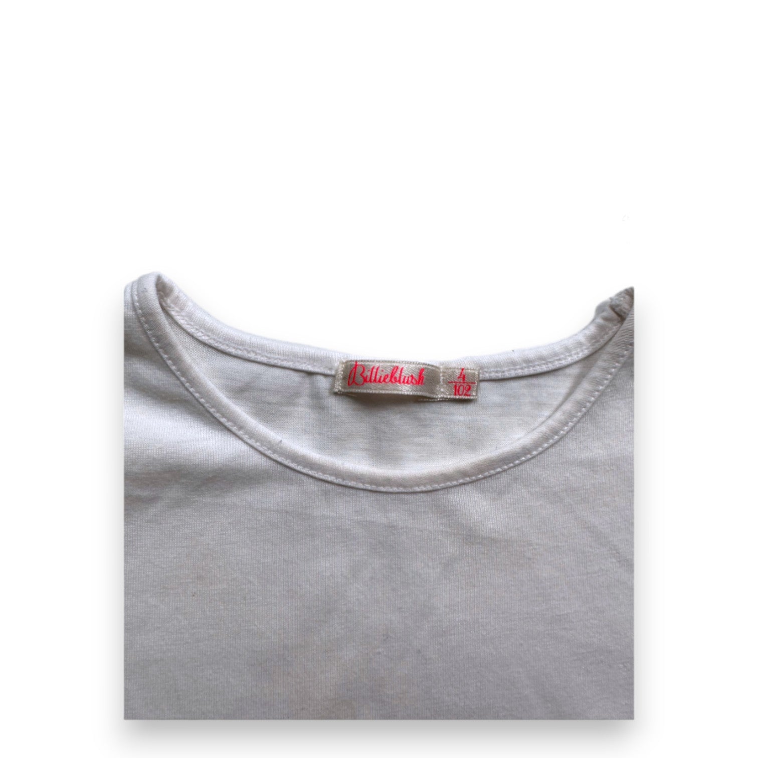 BILLIEBLUSH - Weißes Kurzarm-T-Shirt mit Stickerei - 4 Jahre