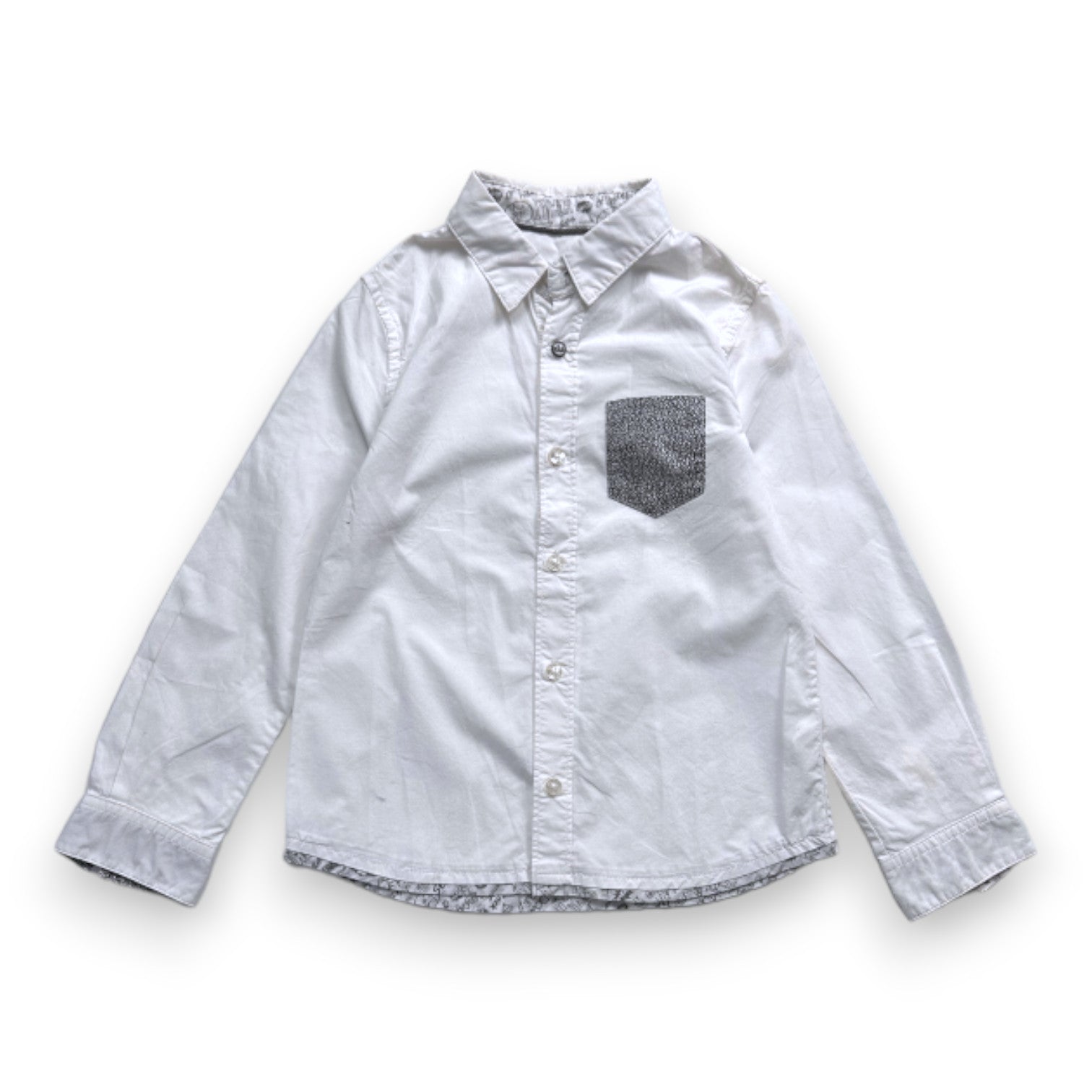 IKKS - White long-sleeved shirt - 5 years