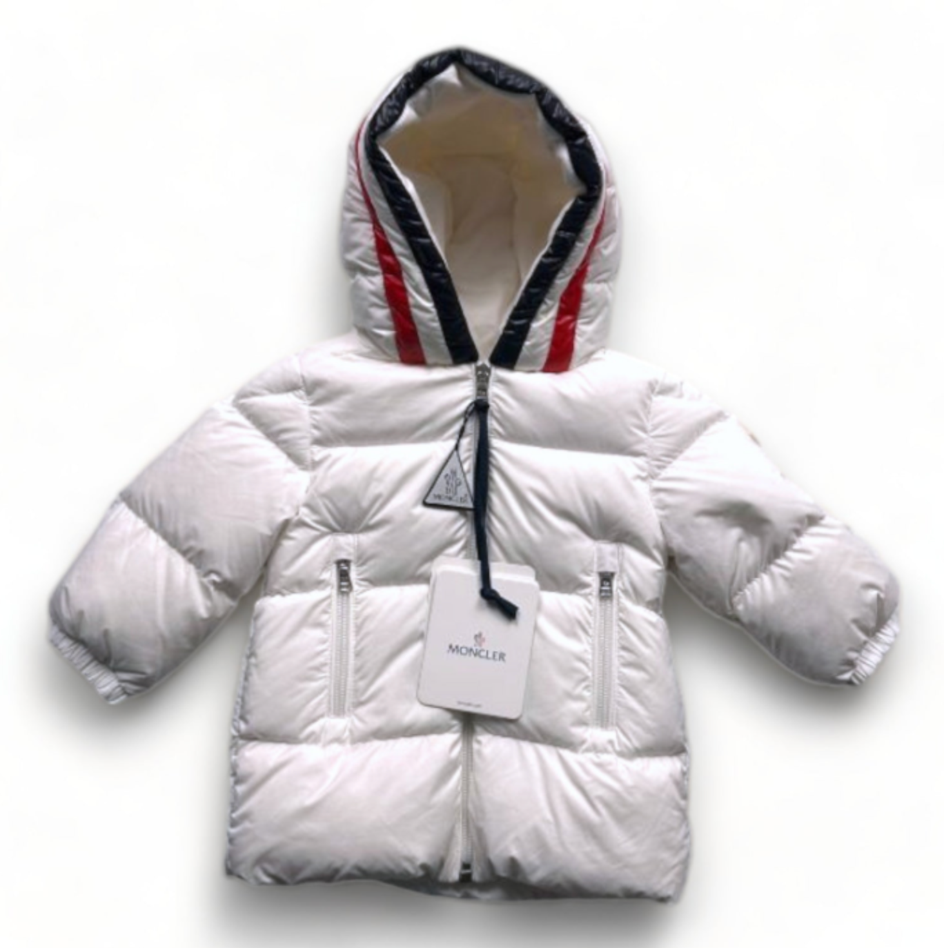 MONCLER - Doudoune blanche neuve - 9 mois
