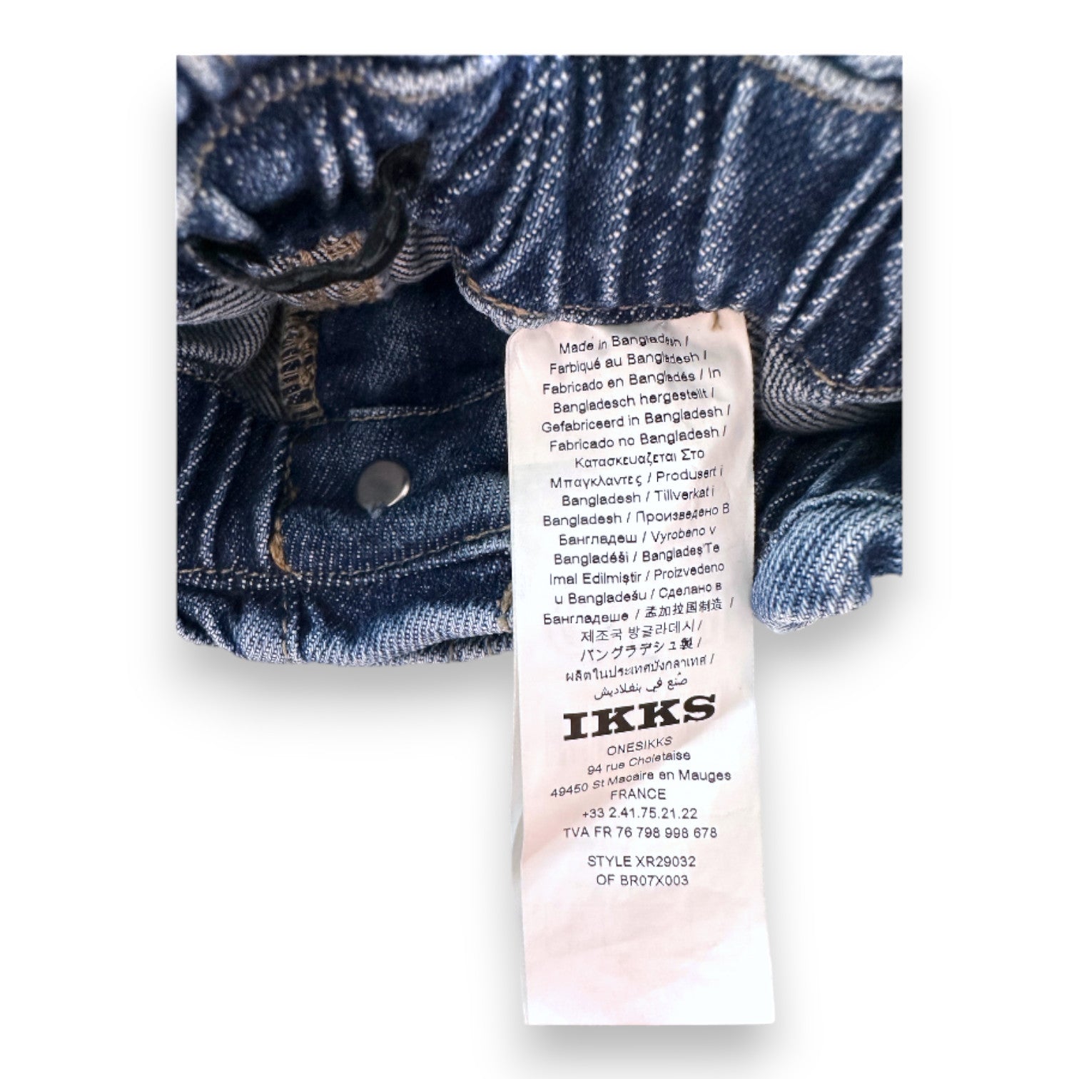 IKKS - Jean bleu large - 4 ans