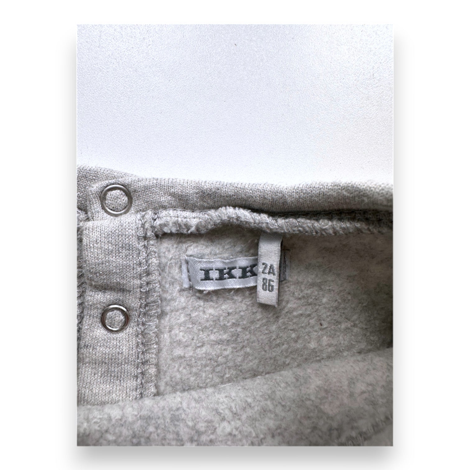 IKKS - Robe grise avec broderies - 2 ans