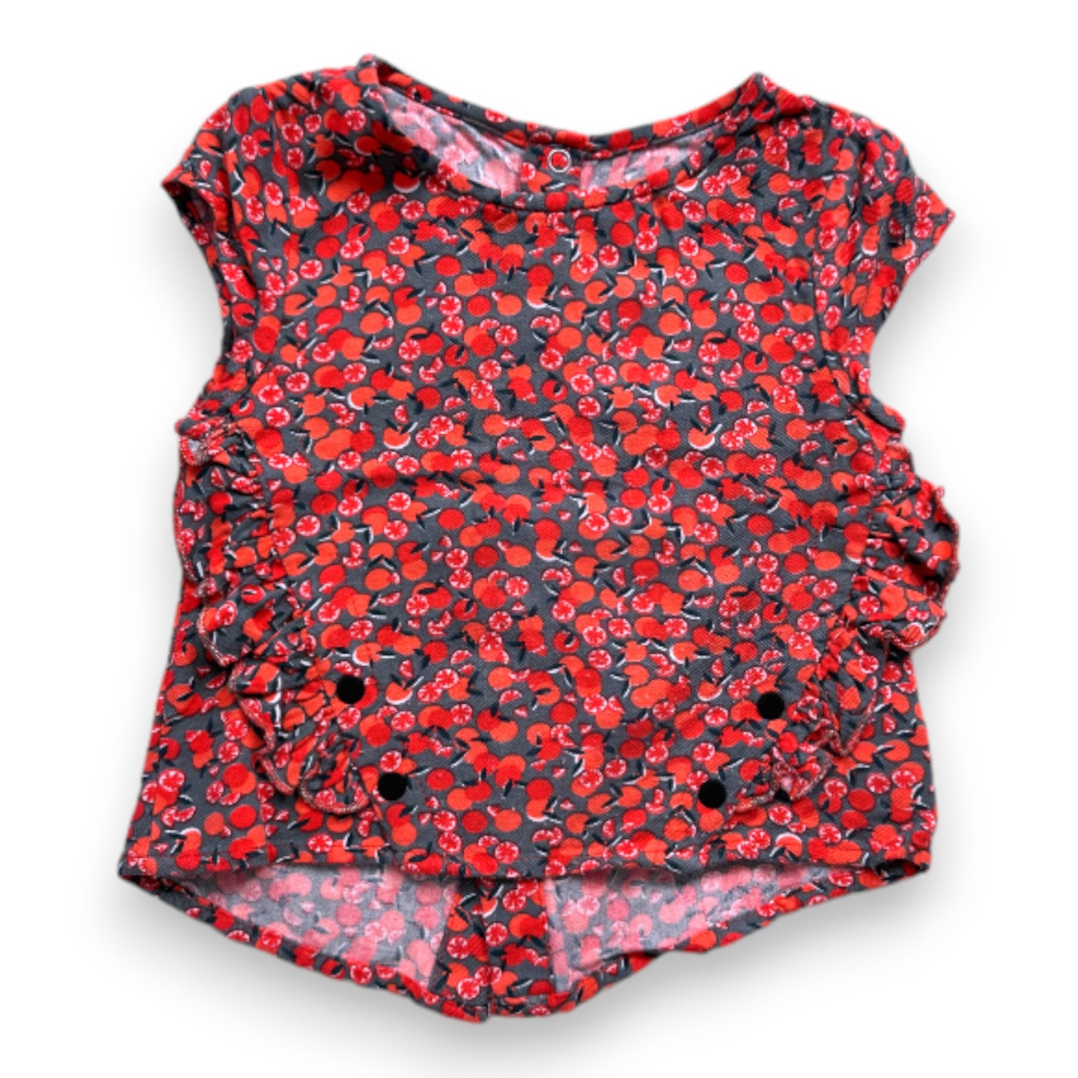 IKKS - Orange and green printed T-shirt - 2 years