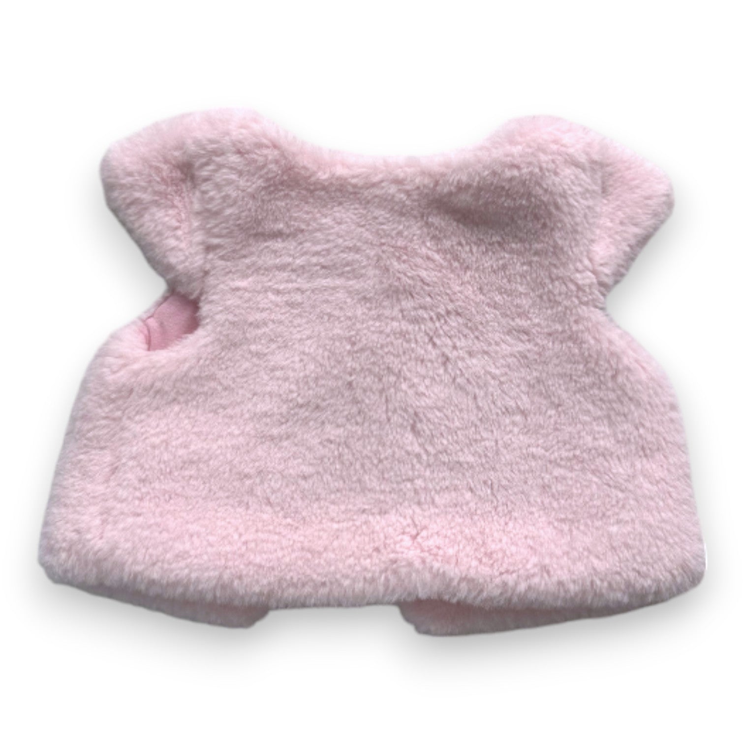 LILI GAUFRETTE - Gilet sans manches en fausse fourrure rose - 6 mois