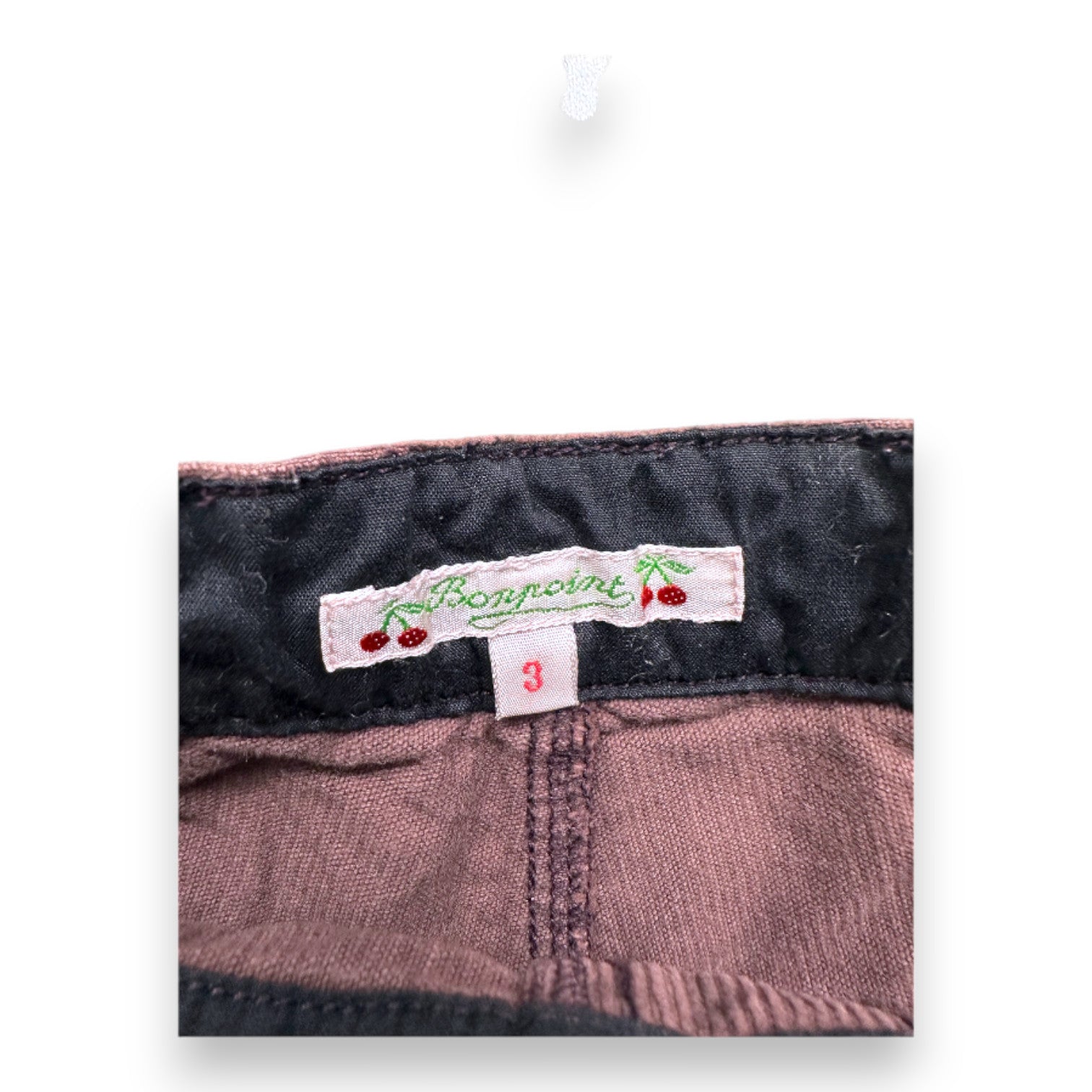 BONPOINT - Purple velvet-effect shorts - 3 years