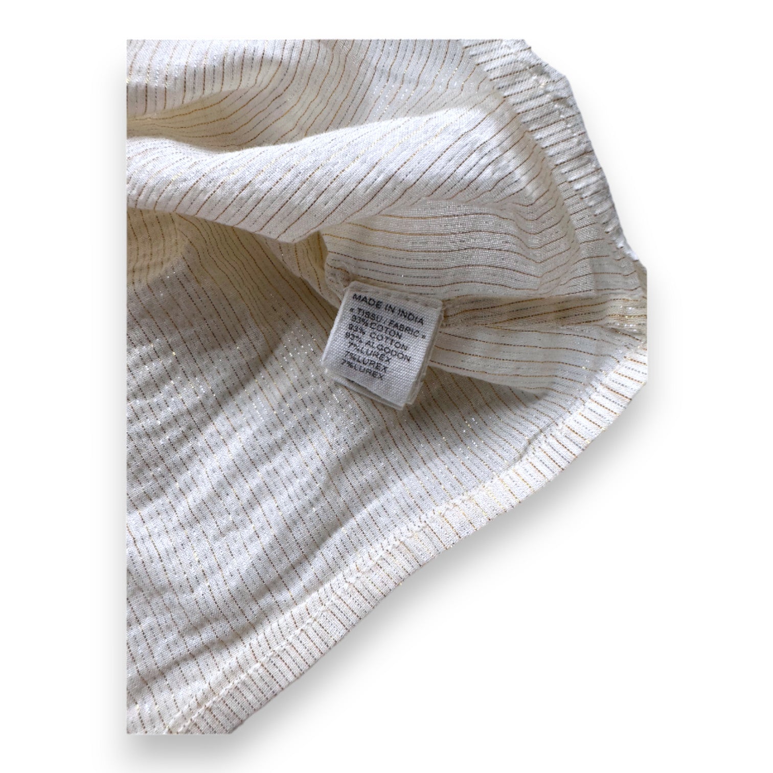 BONPOINT - White and gold short-sleeved blouse - 6 months