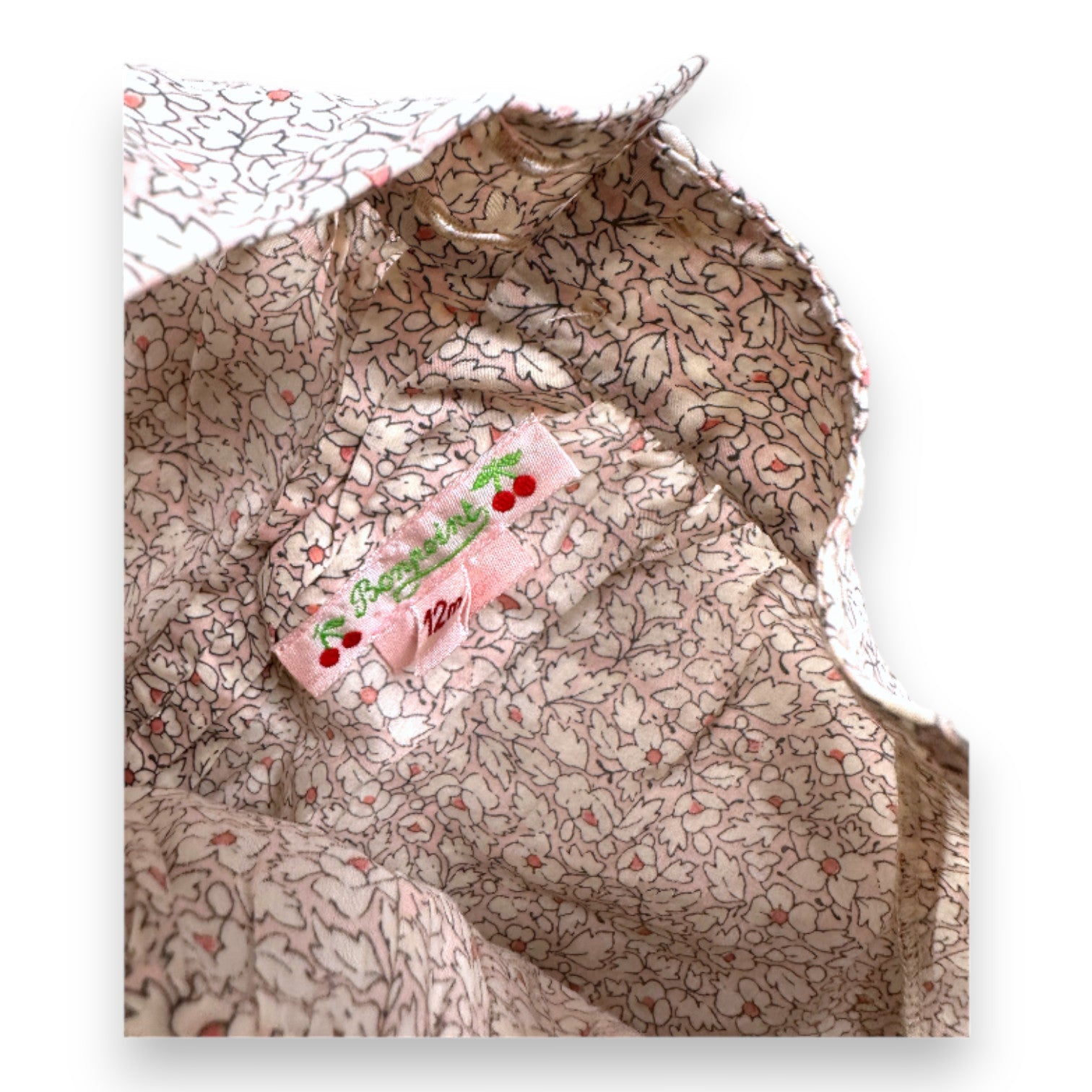 BONPOINT - Pink floral blouse - 12 months