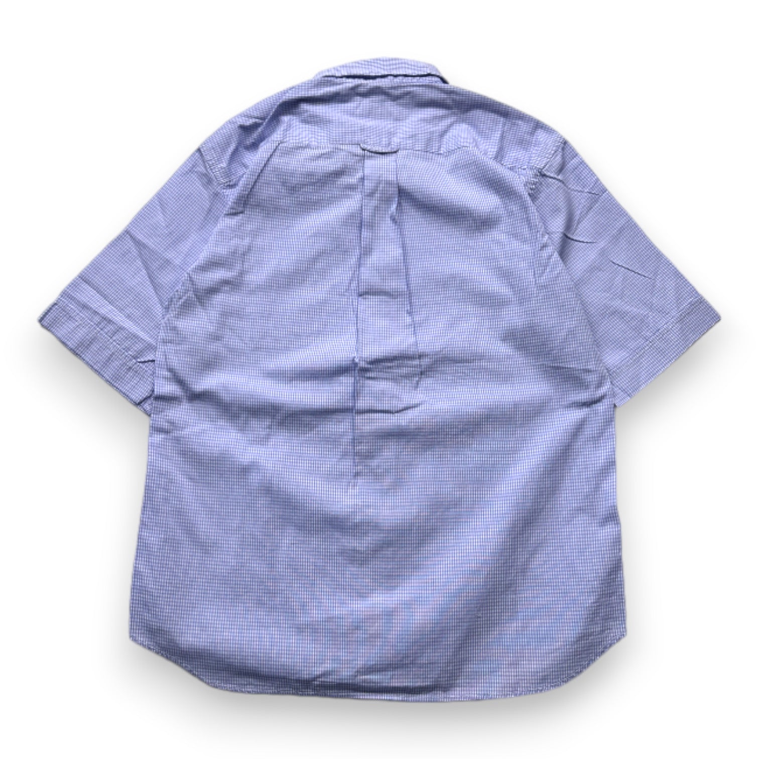 BONPOINT - Blue checked short-sleeved shirt - 10 years