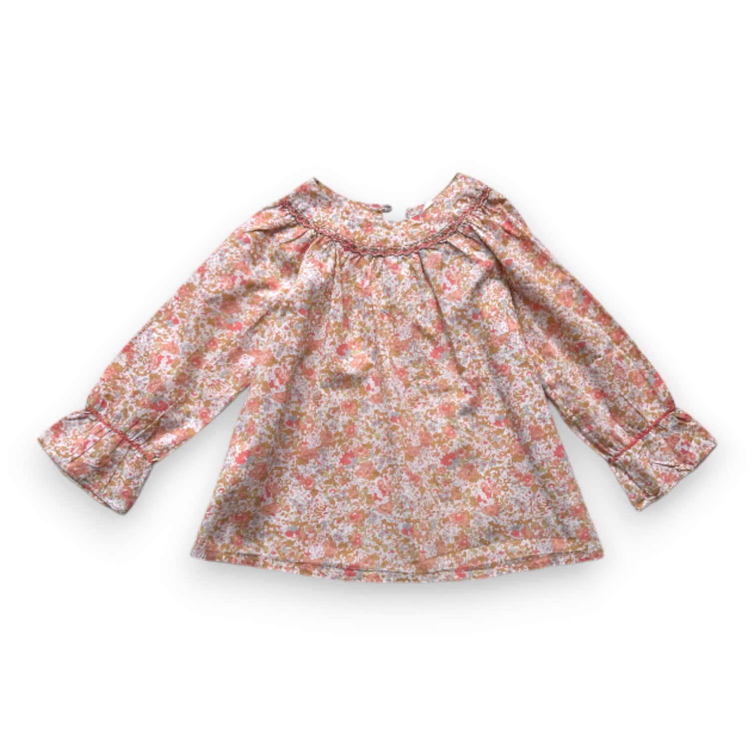 BONPOINT - Blouse à manches longues à fleurs - 3 ans