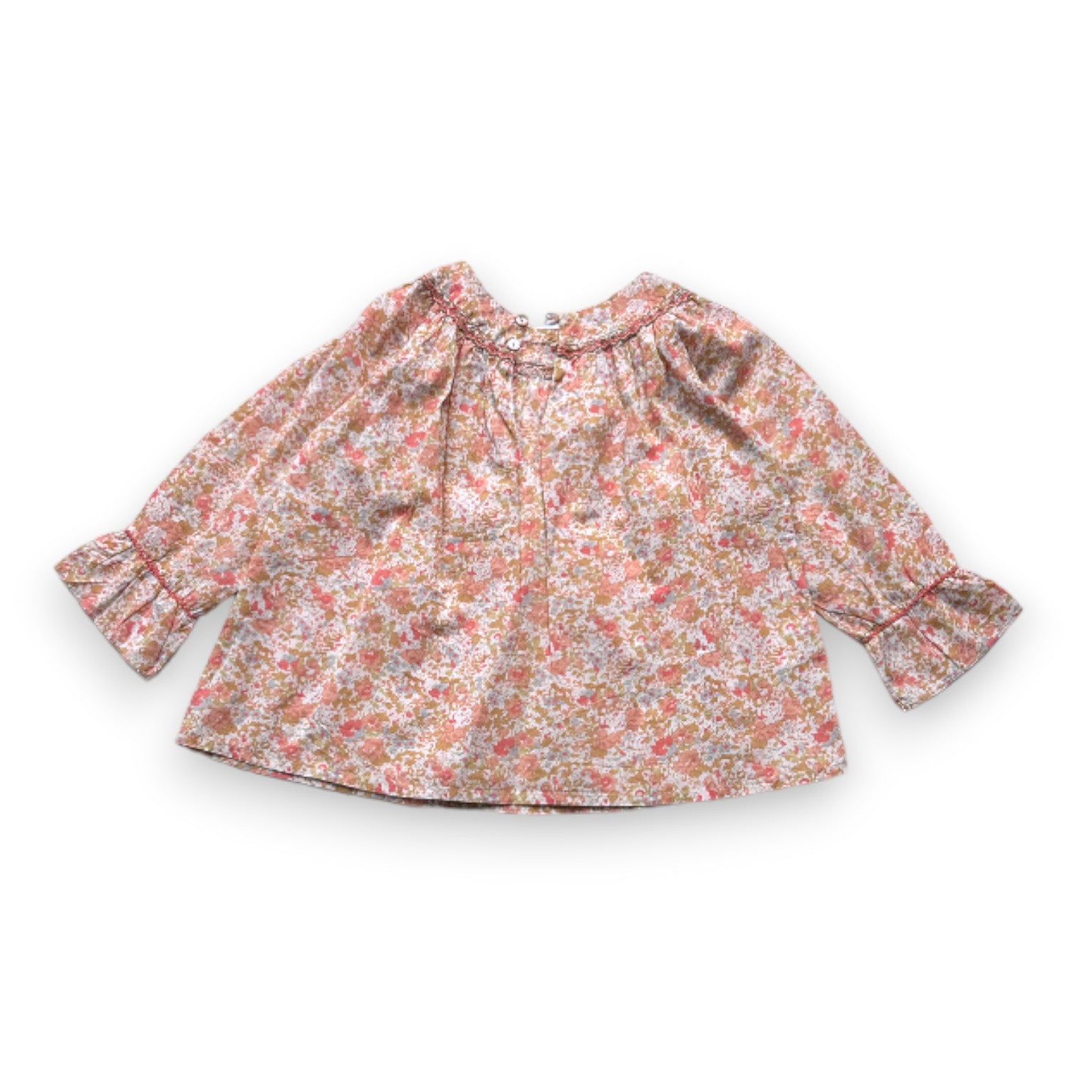 BONPOINT - Blouse à manches longues à fleurs - 3 ans