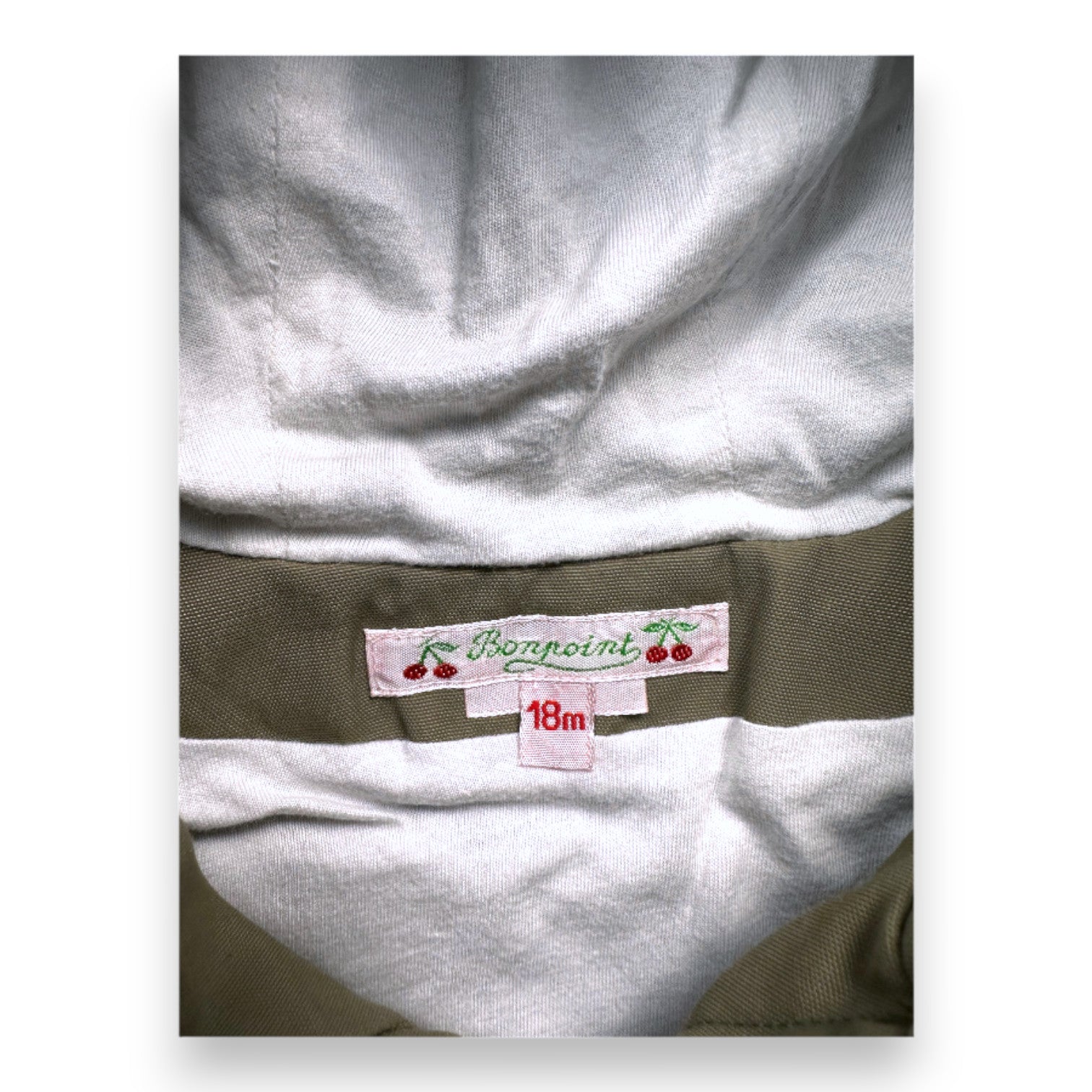 BONPOINT - Manteau coupe vent vert - 18 mois