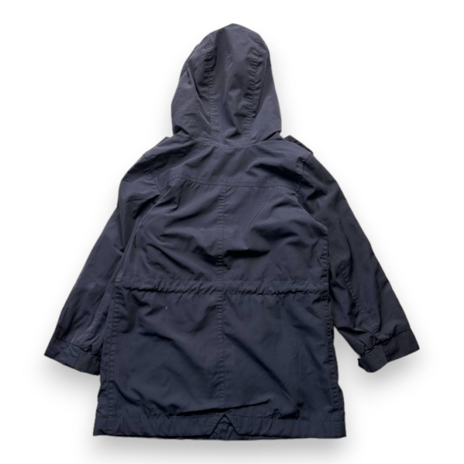 BONPOINT - Veste longue noire coupe vent - 6 ans