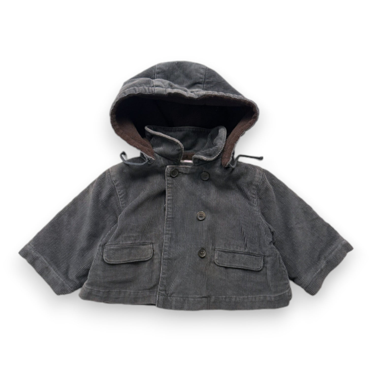 BONPOINT - Manteau vert effet velours - 6 mois